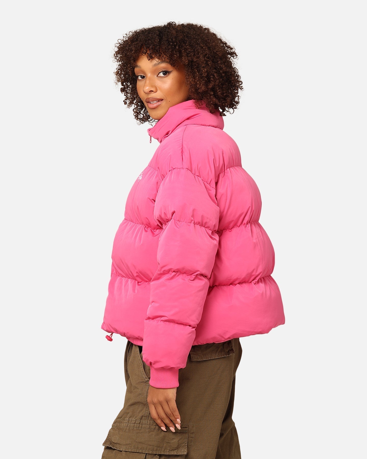 Stã H¼ Feihle Frae Graffiti Cropped Puffer Jacket Bubblegum