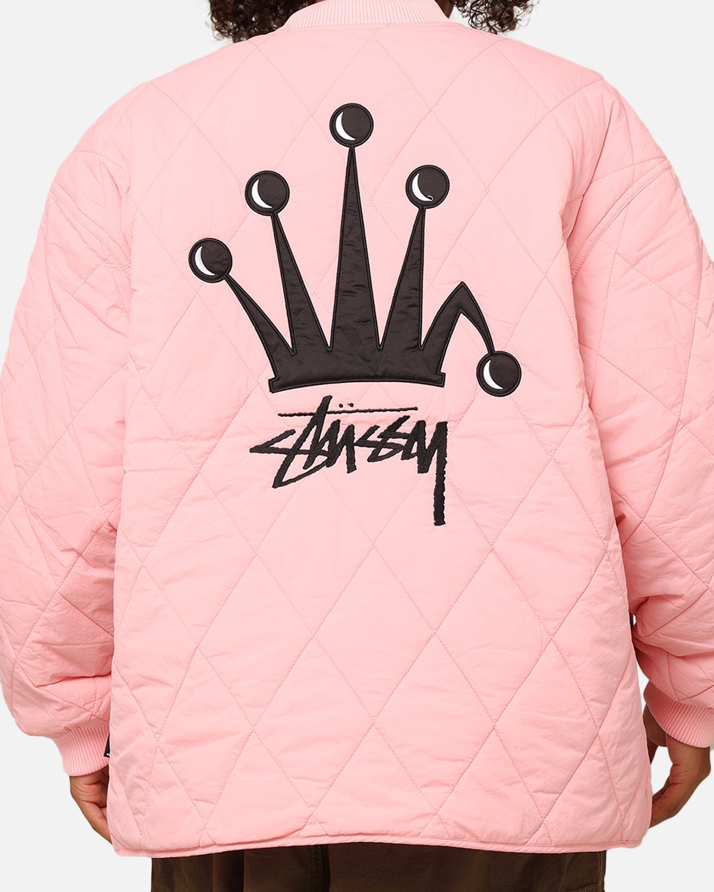 Stã¼nssy Frae Bourse Crowned Jacket Pink