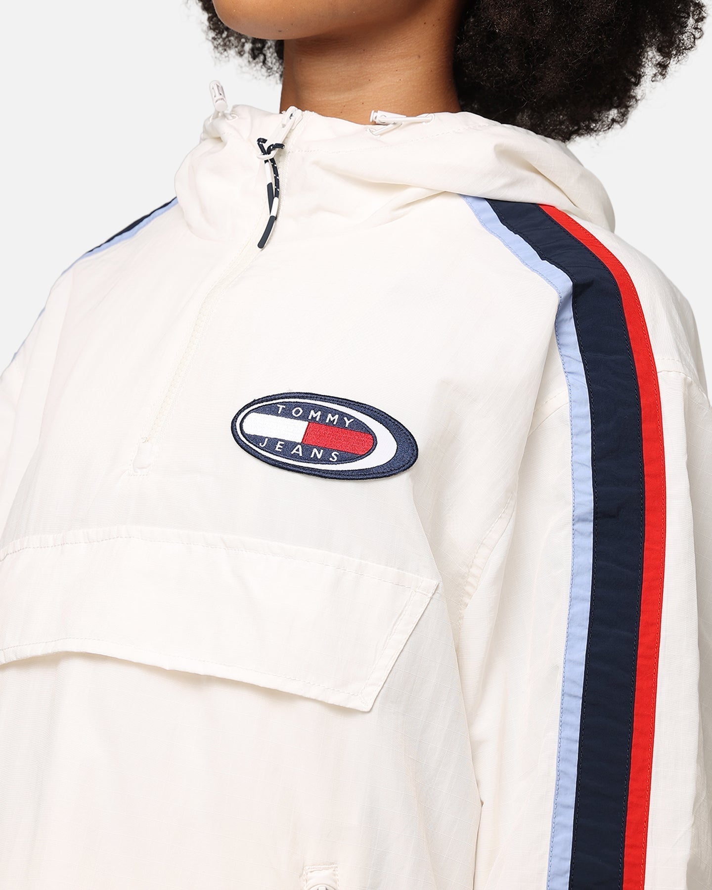 Tommy jeans dames TJW Archive Chicago pullover jack Ancient White