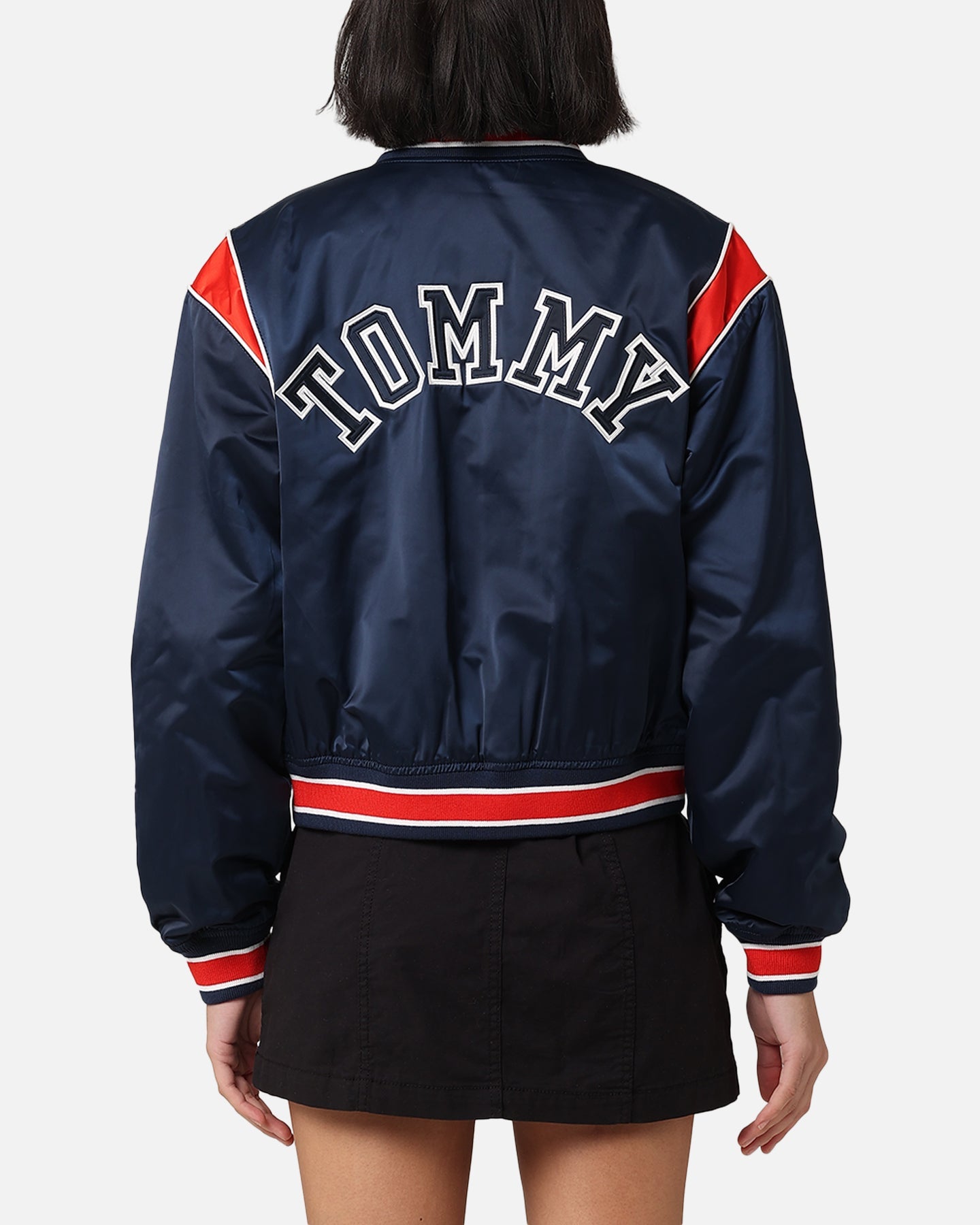 Tommy Jeans TJW Archive Games Bomber Satin Veste Twilight Indigo