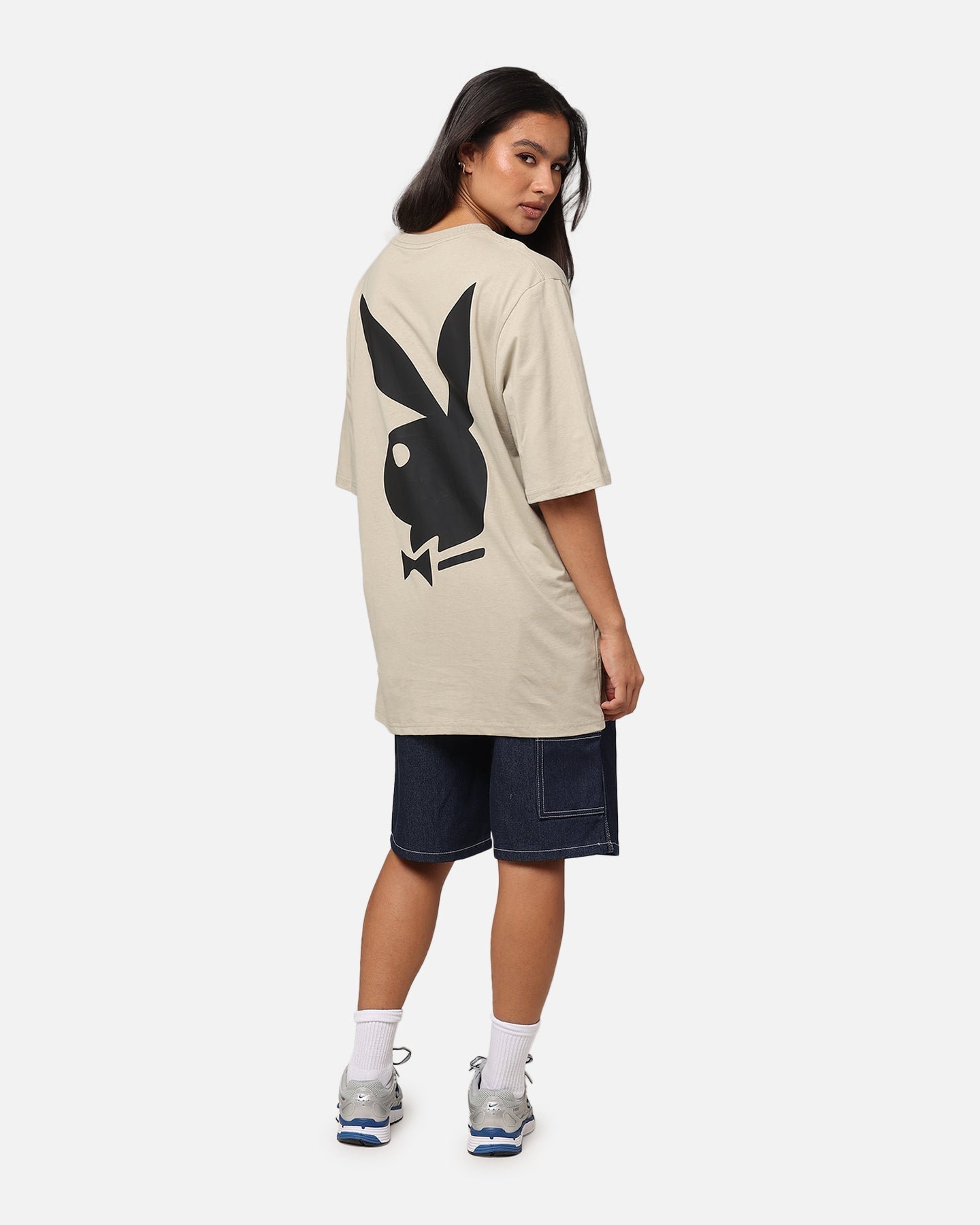 Playboy Bunny Stack T-shirt grijs