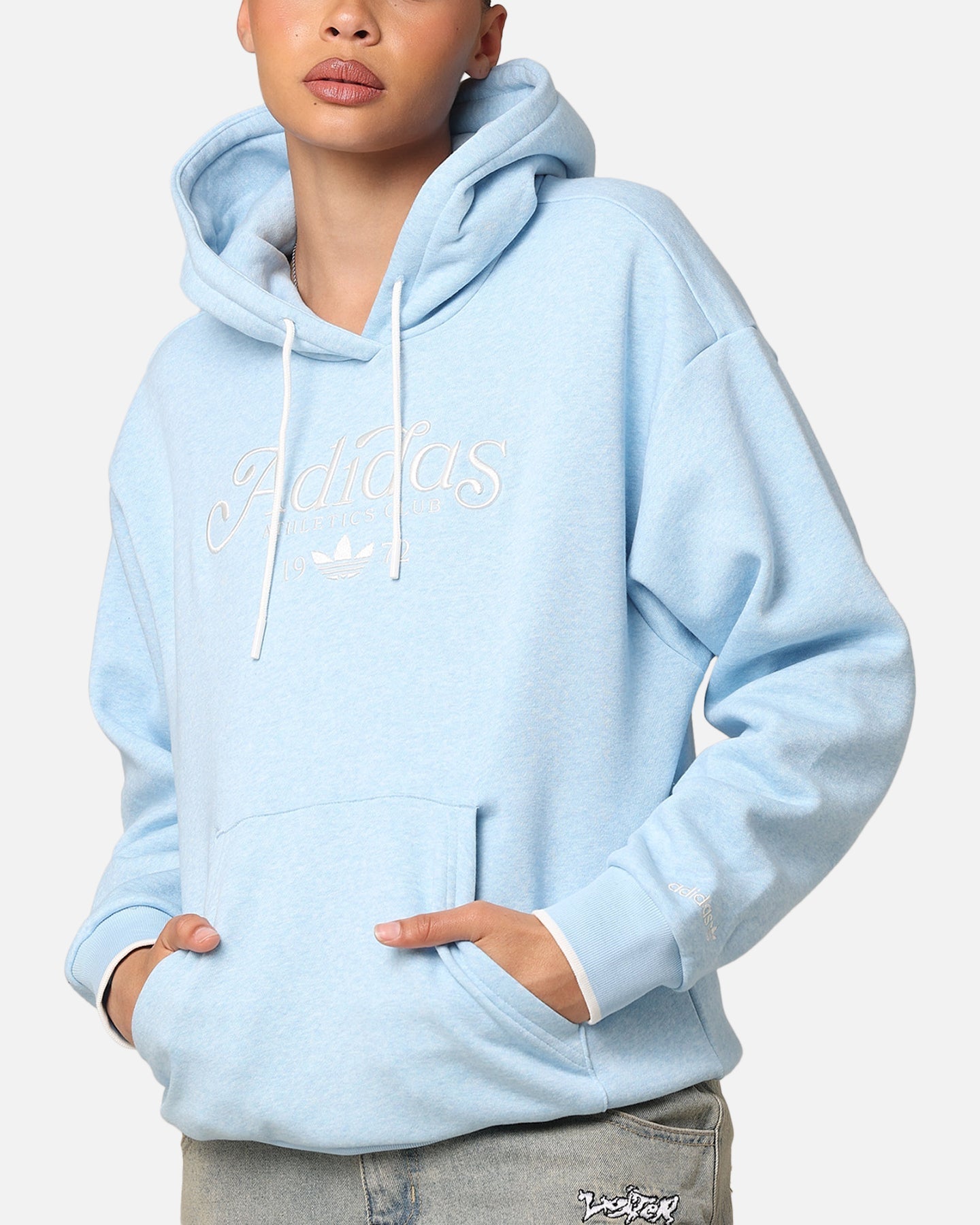 Adidas Women's Grafic Hoodie Clear Sky Mel