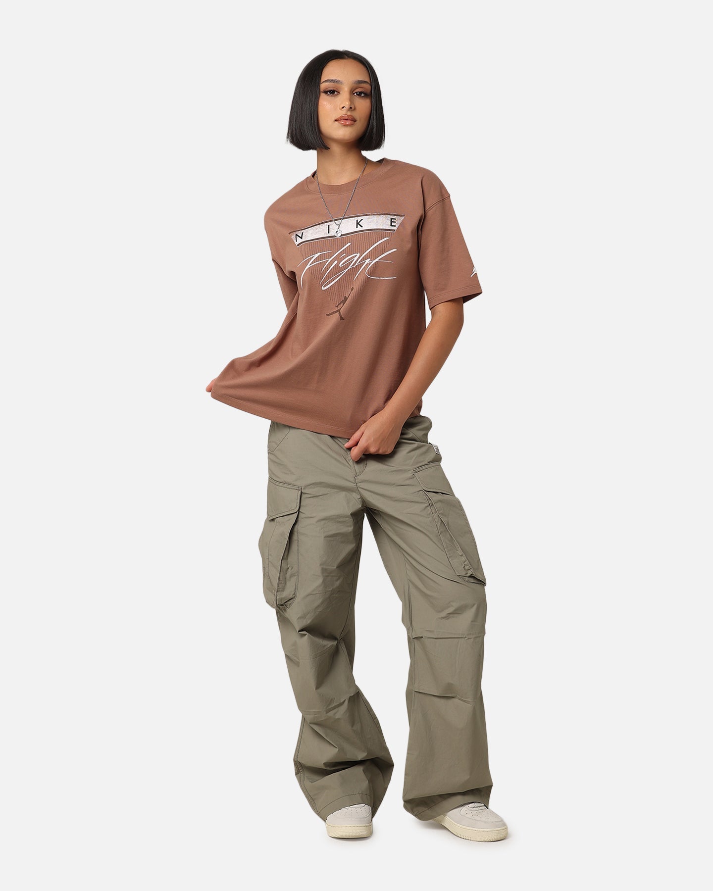 Jordan Women's Jordan Flight Heritage Graphic T-Shirt Archaeo Brown