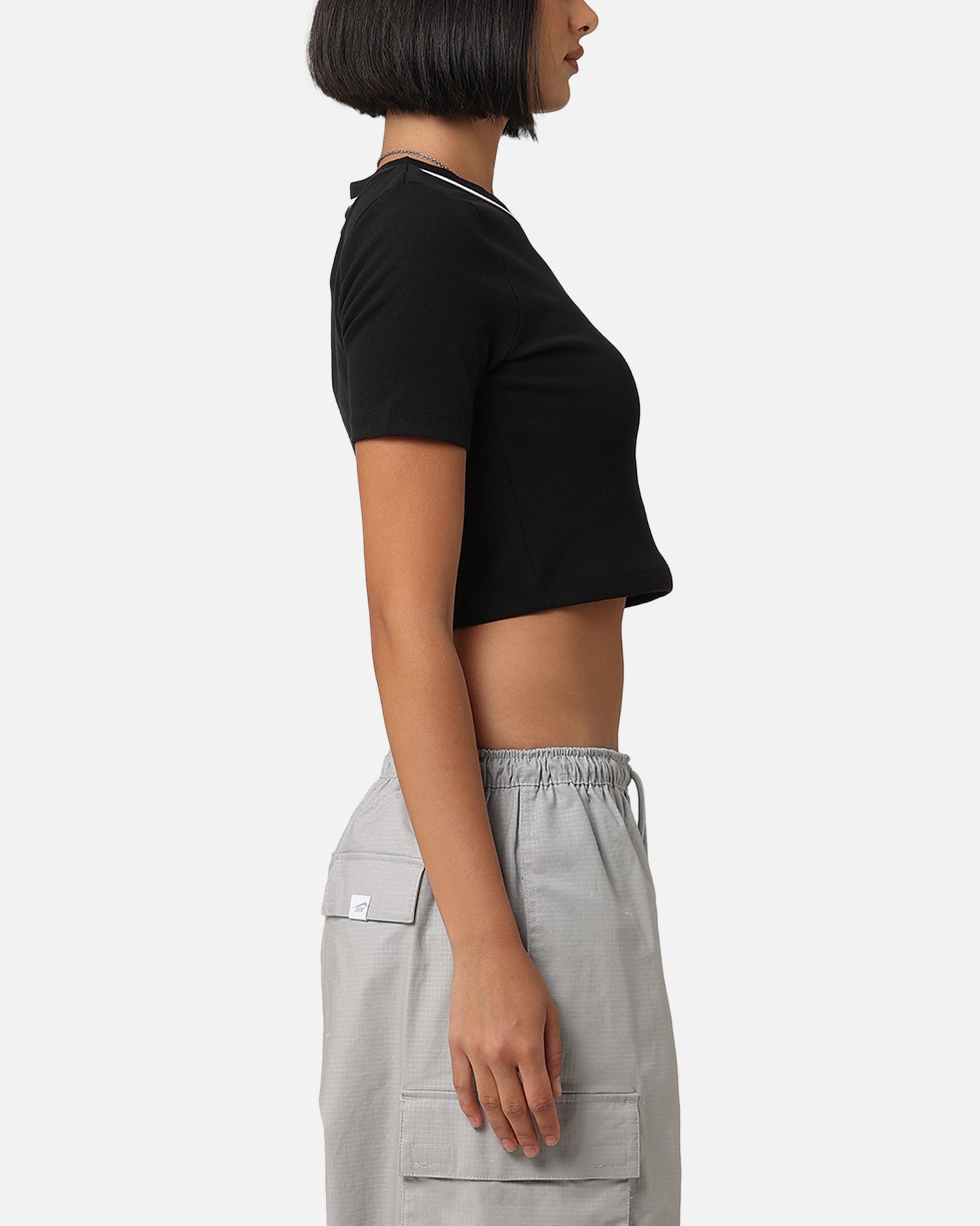 Jordan Women's Cropped Knit Top Black/White