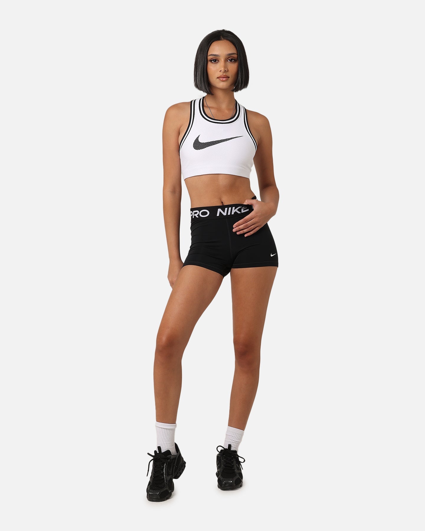 Nike Women's Jersey Sport BH White/Schwarz