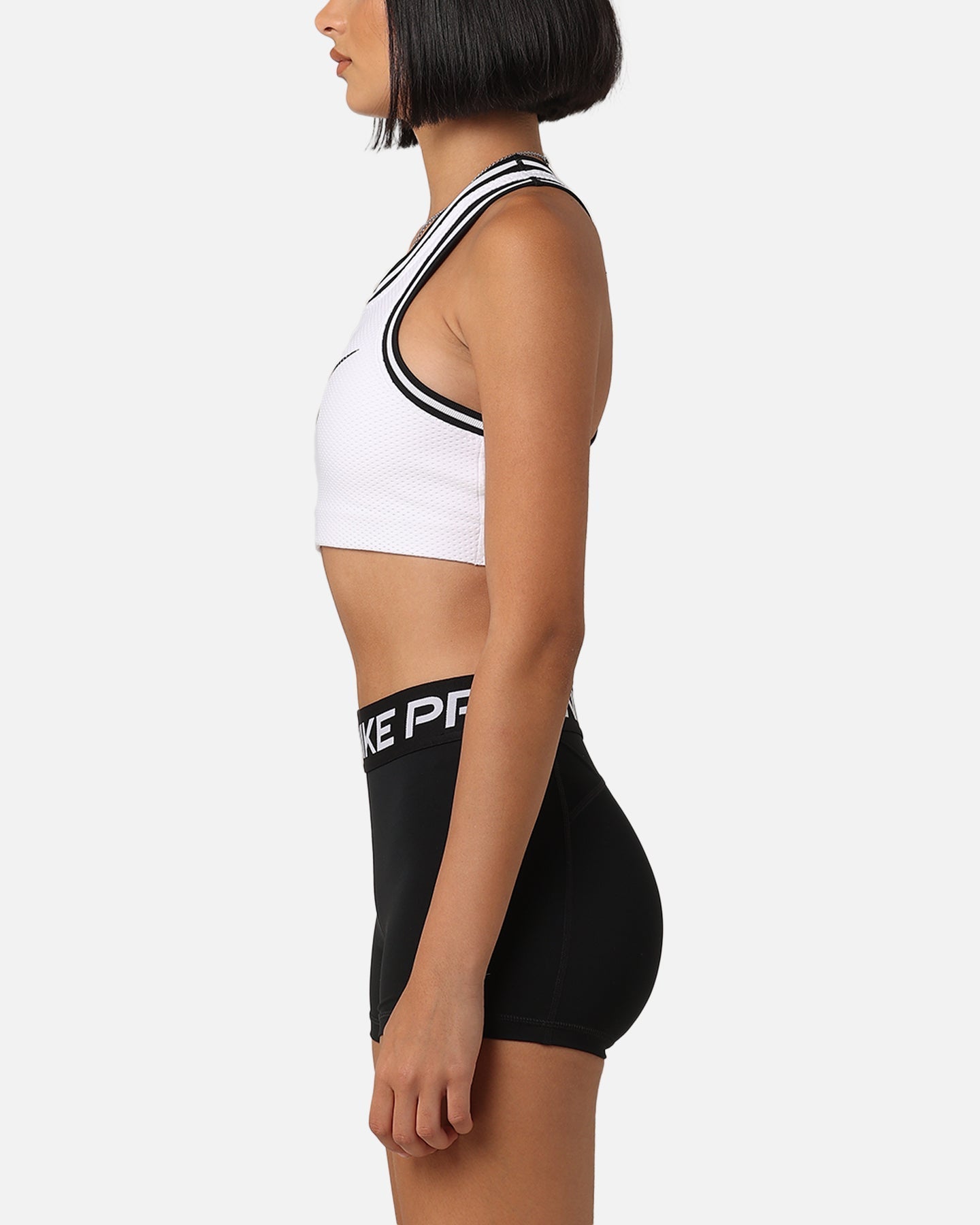 Nike Women's Jersey Sports Bra White/Black