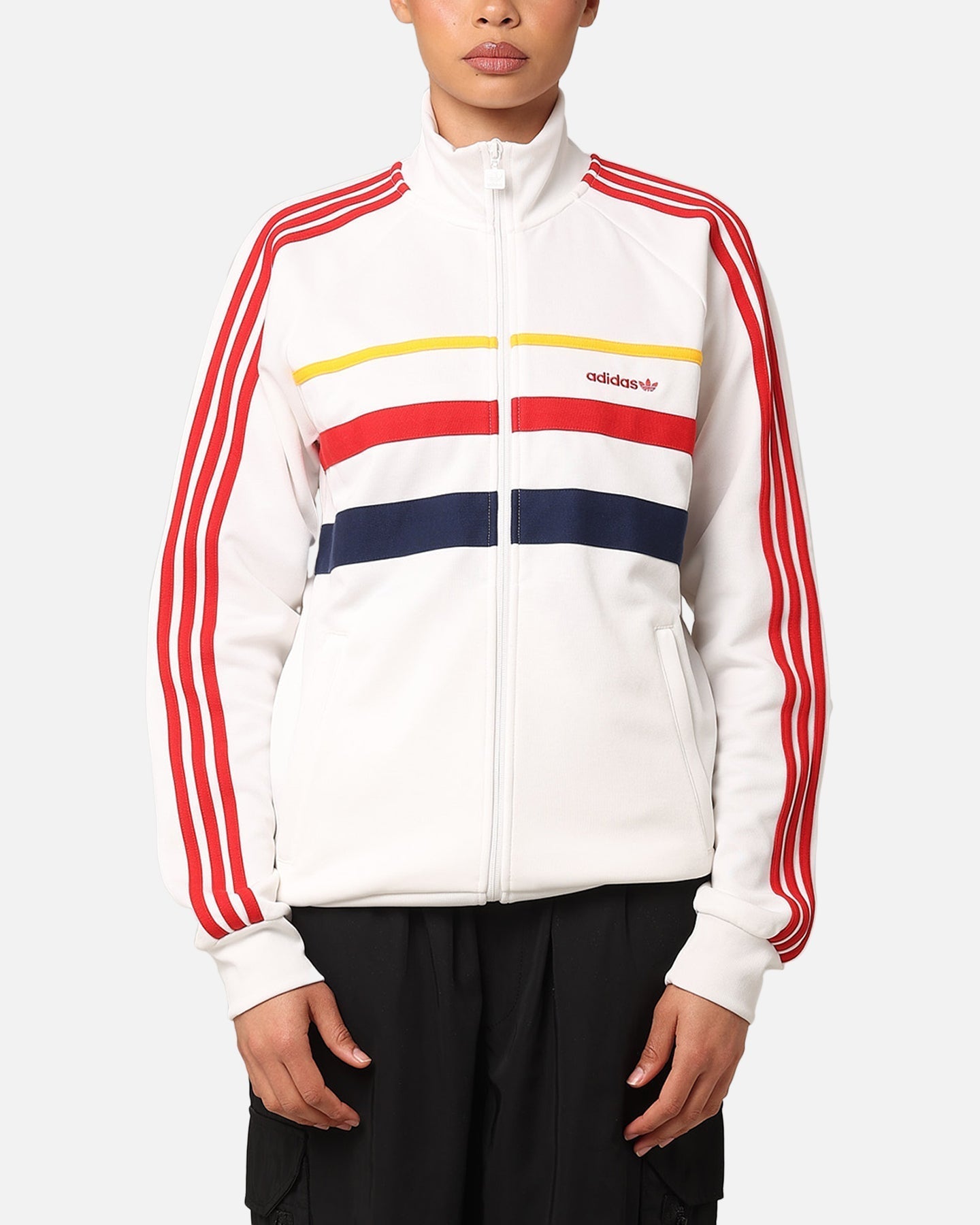 „Adidas First Track Jacket Cloud White“