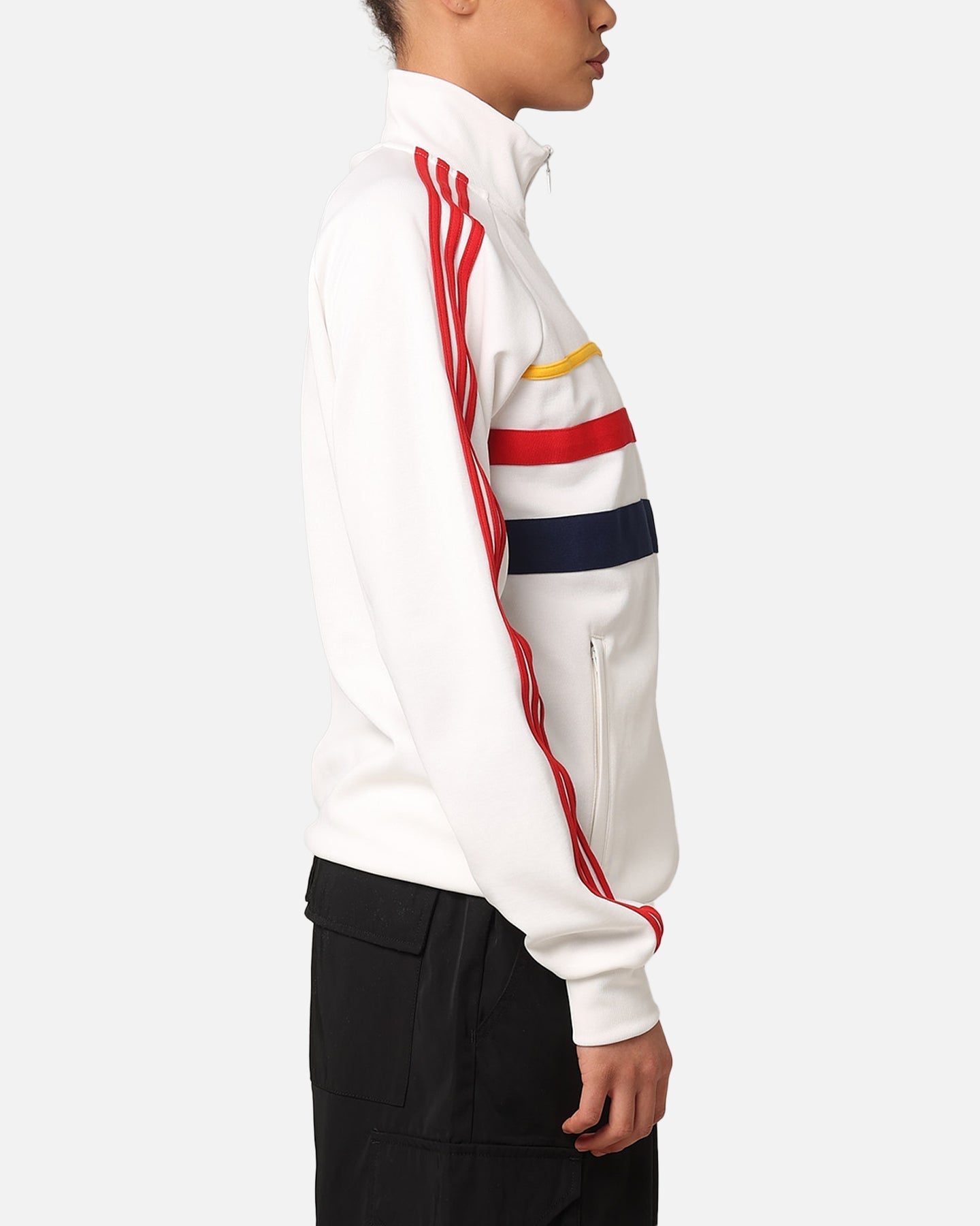 Adidas éischt Streckjacket Wolleken wäiss