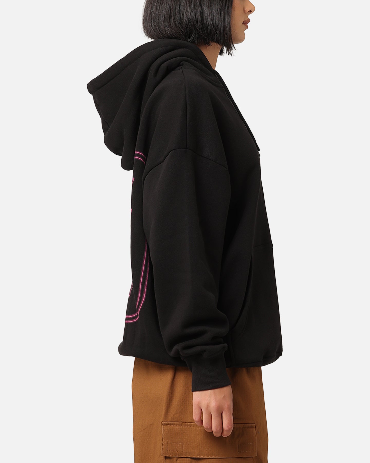 Playboy Neon Stack Hoodie Black/Pink