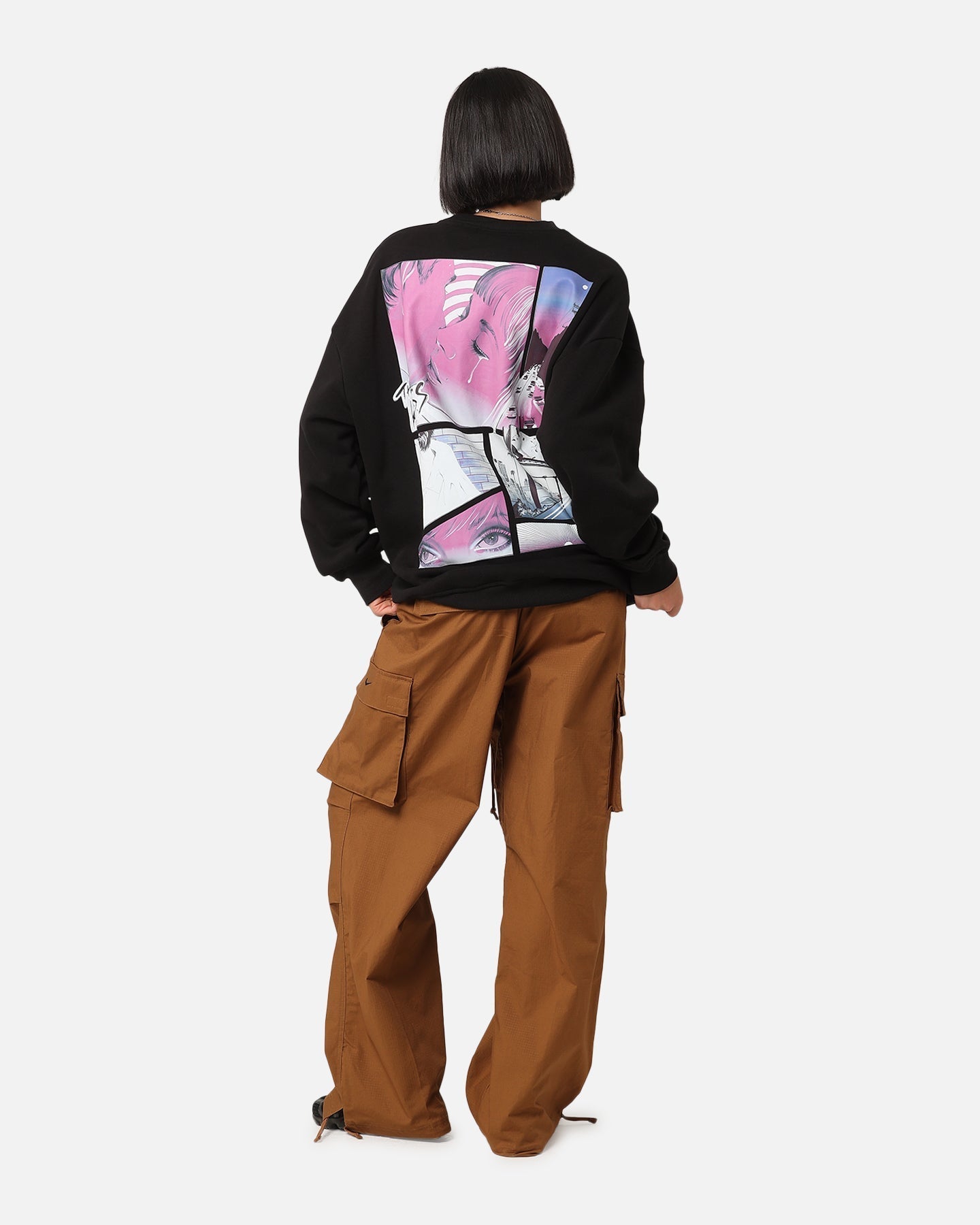 Playboy the kyss crewneck svart/rosa