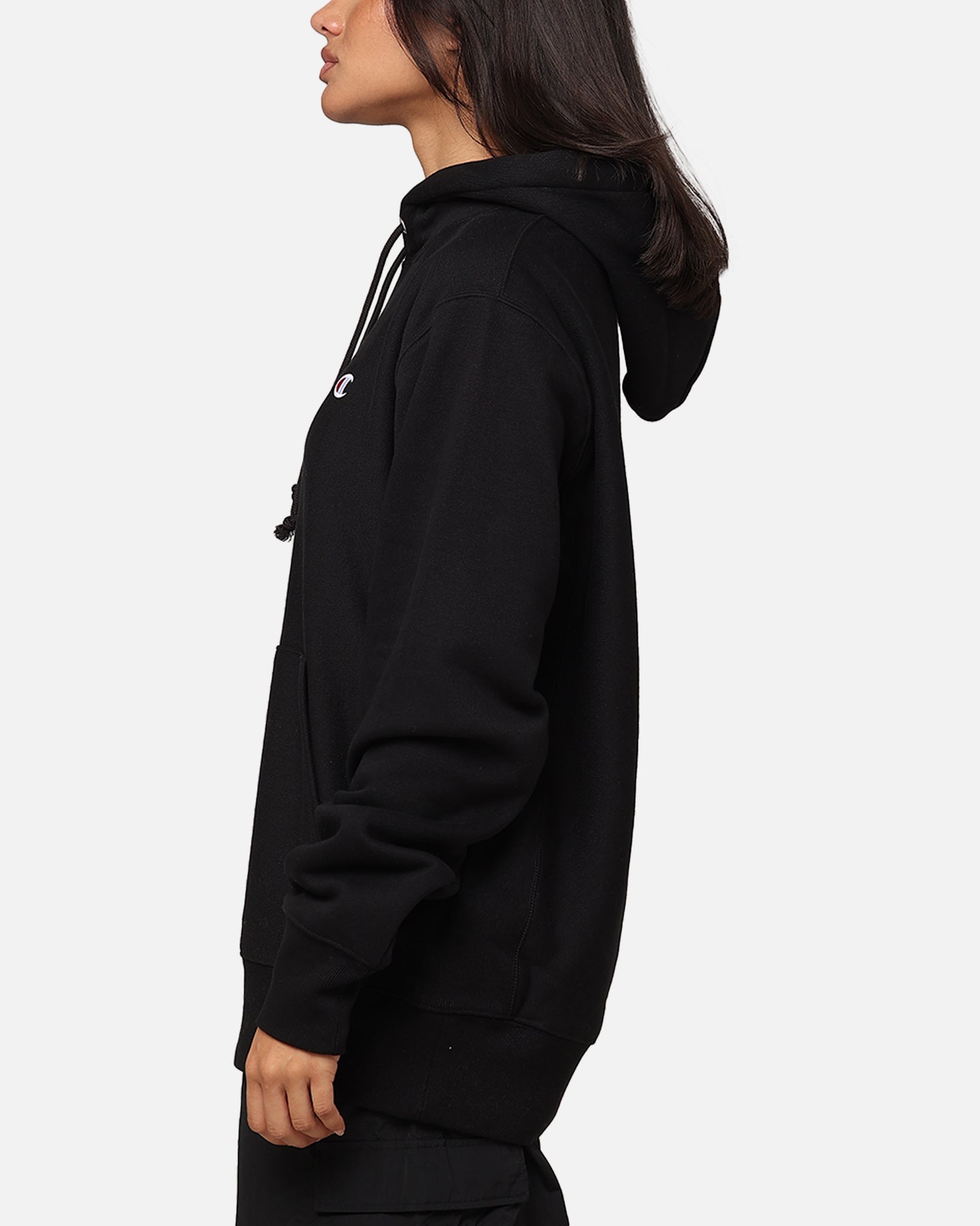 Champion Reverse Weave Small C Hoodie Black