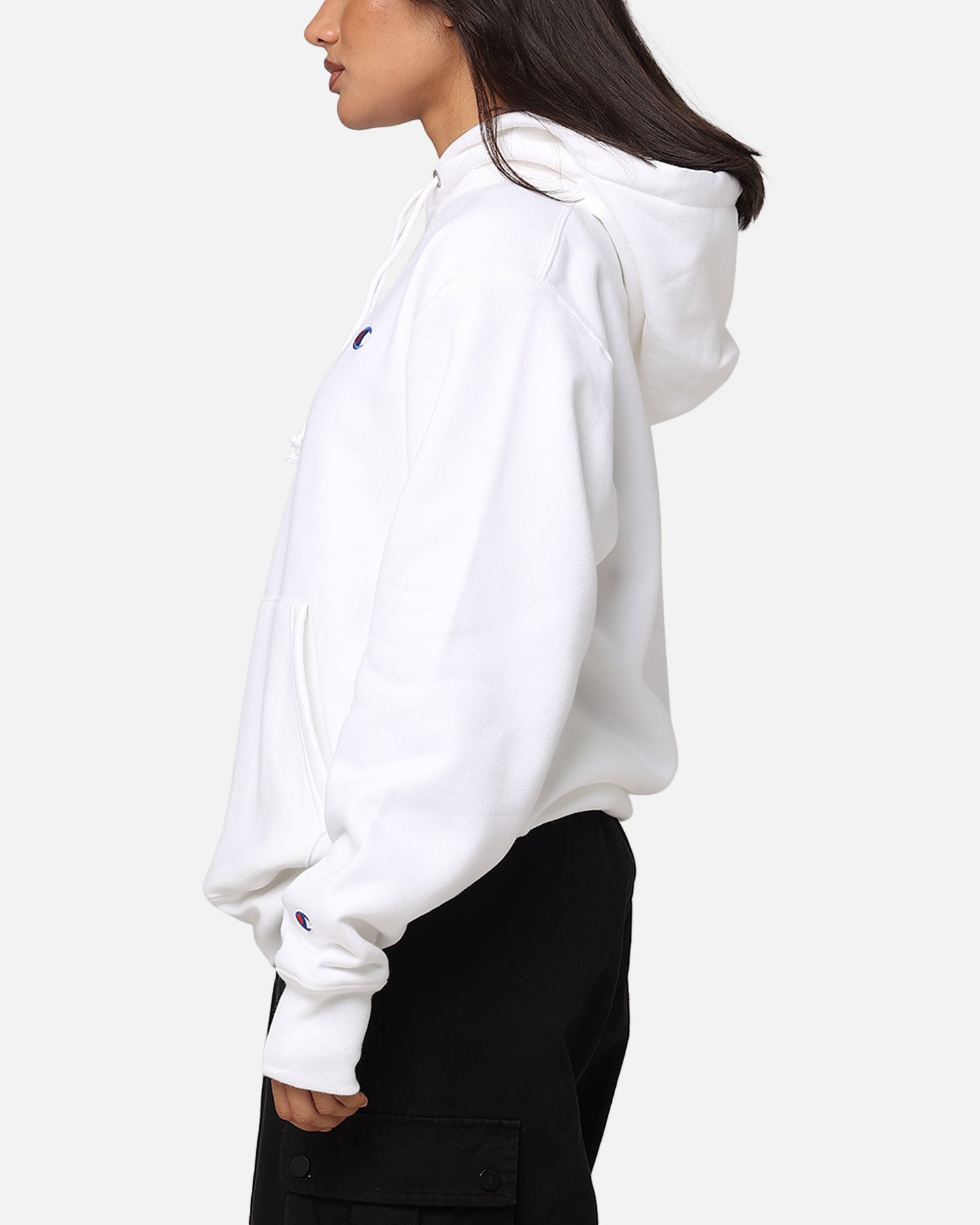 Champion tisser inversé petit c sweat à capuche blanc