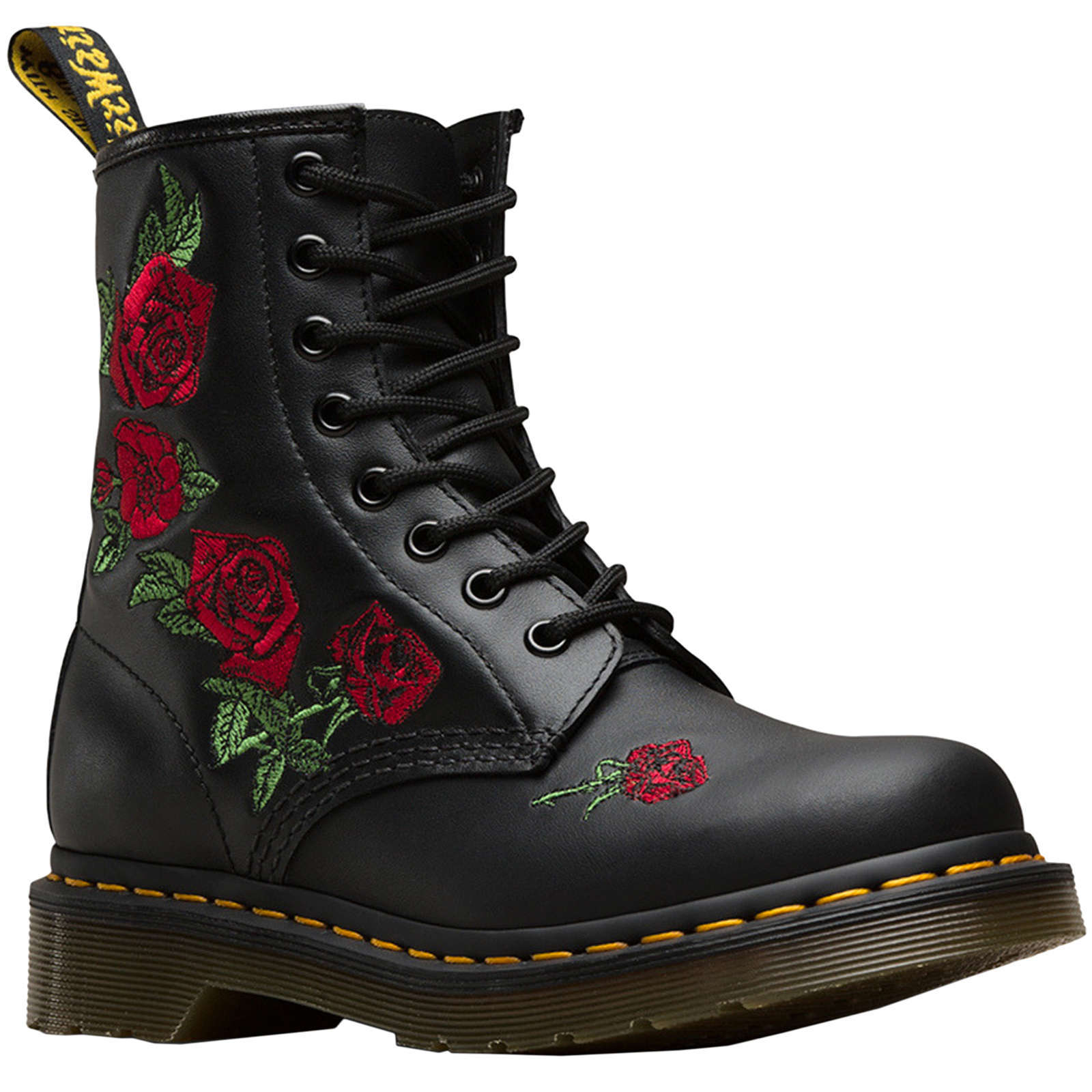 1460 Vonda Floral Rose Leder Damen -Knöchelstiefel