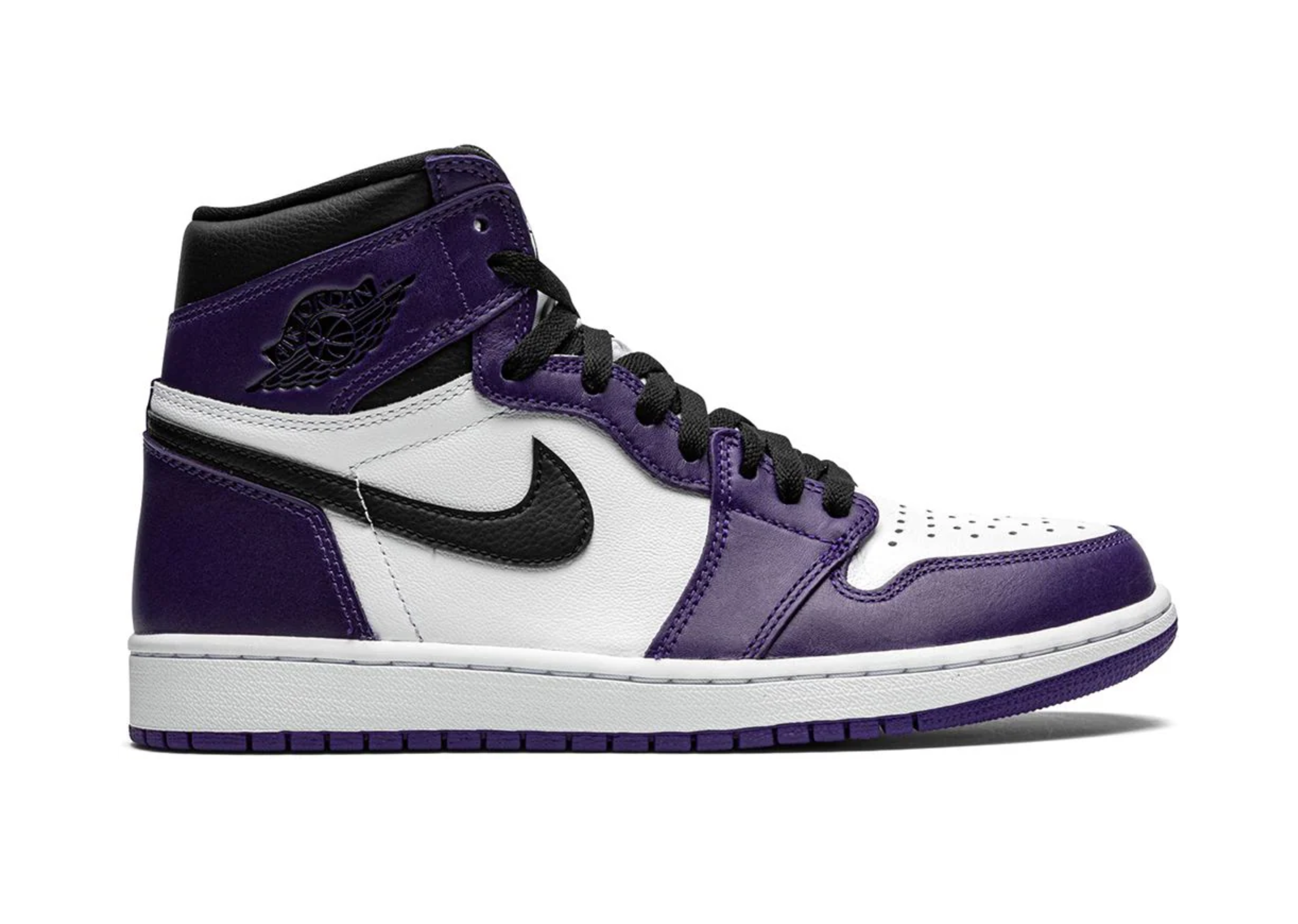 Jordan 1 Haute cour violet blanc