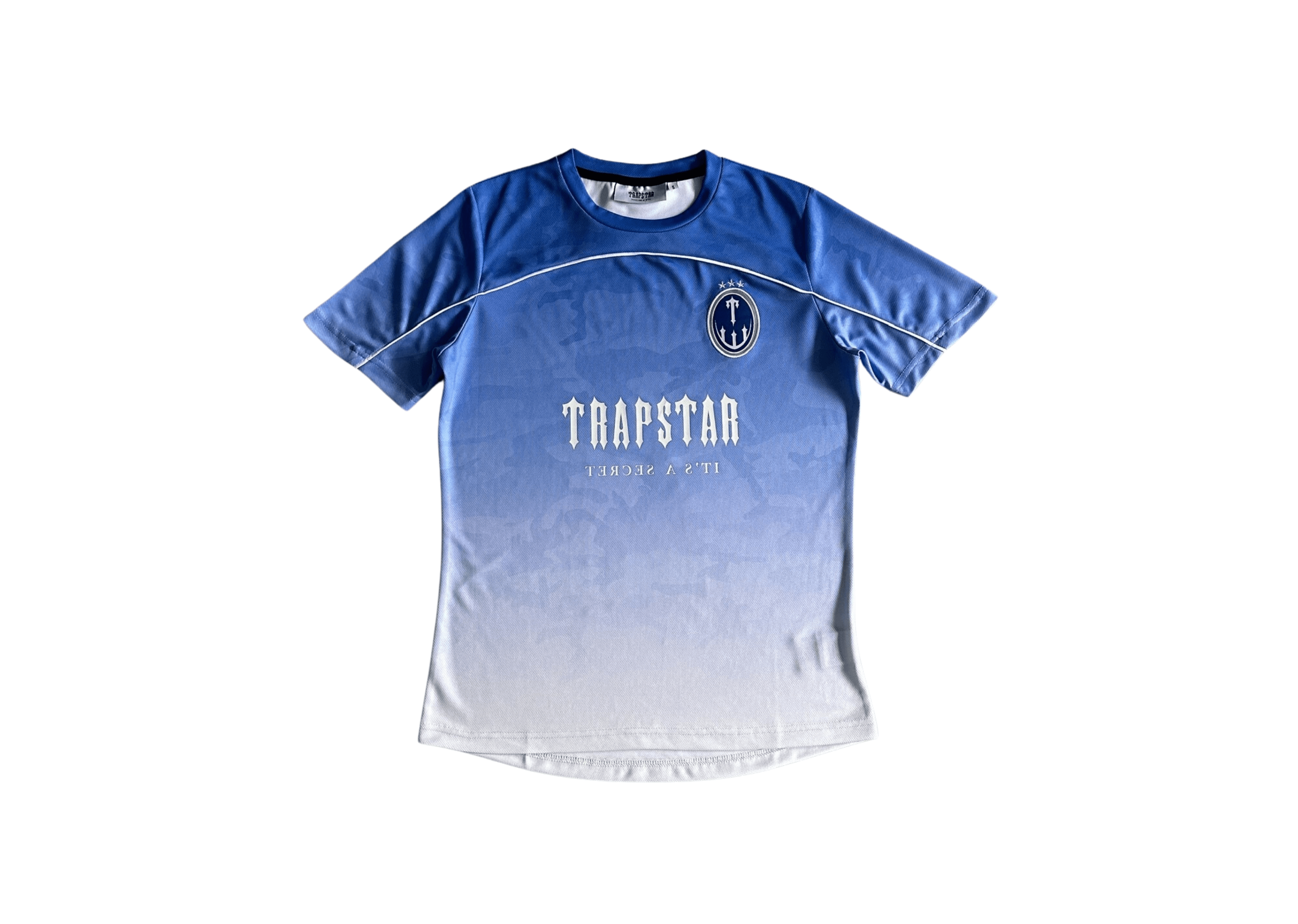 Up to 90 off - Trapstar Clothing TRAPSTAR - FOOTBALL WHITE/BLUE CAMO T-SHIRT