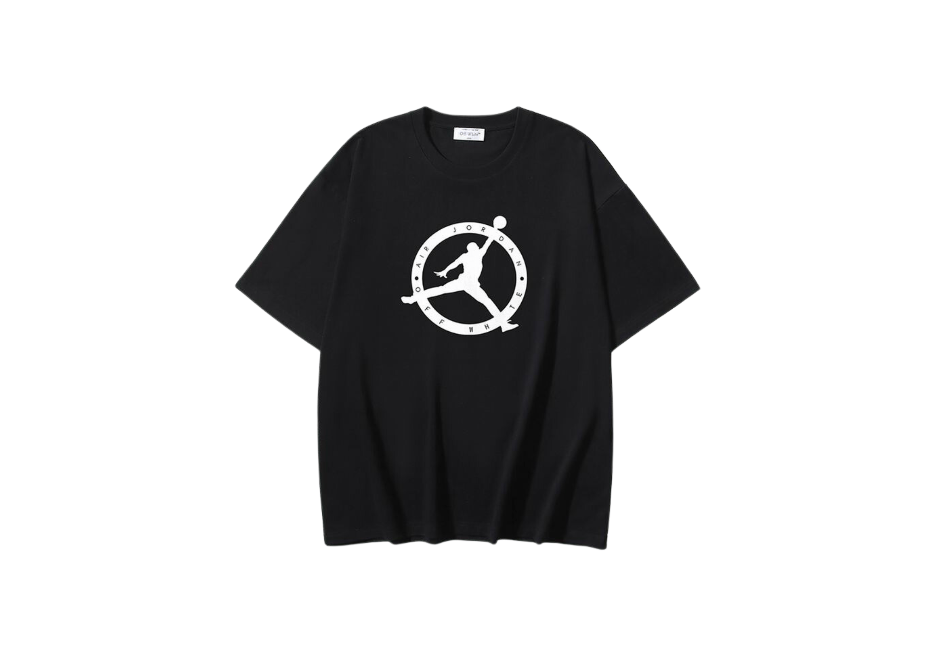 Up to 90 off - Off-White Clothing Off-White X Jordan - Printed Logo Black T-Shirt