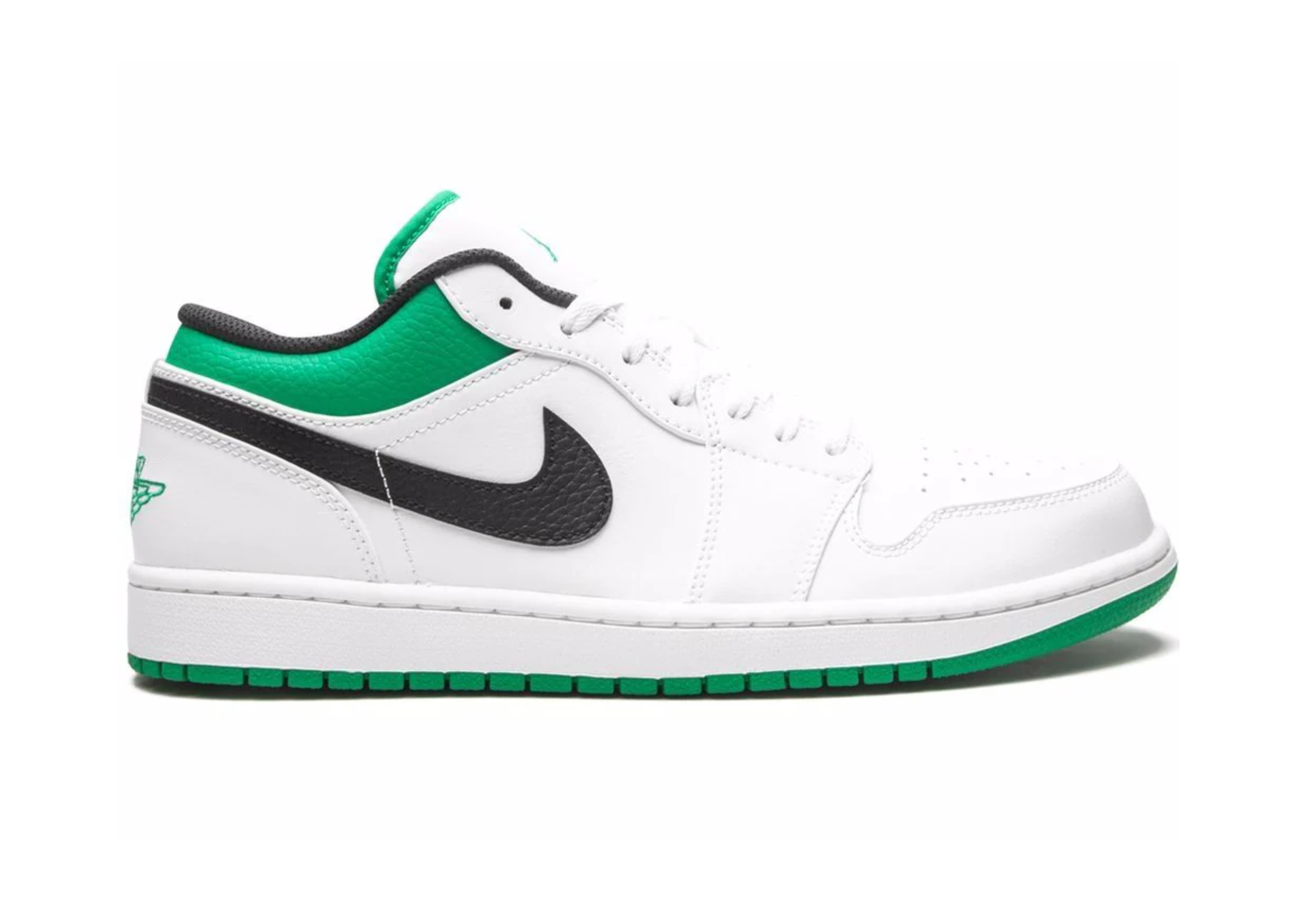 Air Jordan 1 basso verde fortunato bianco