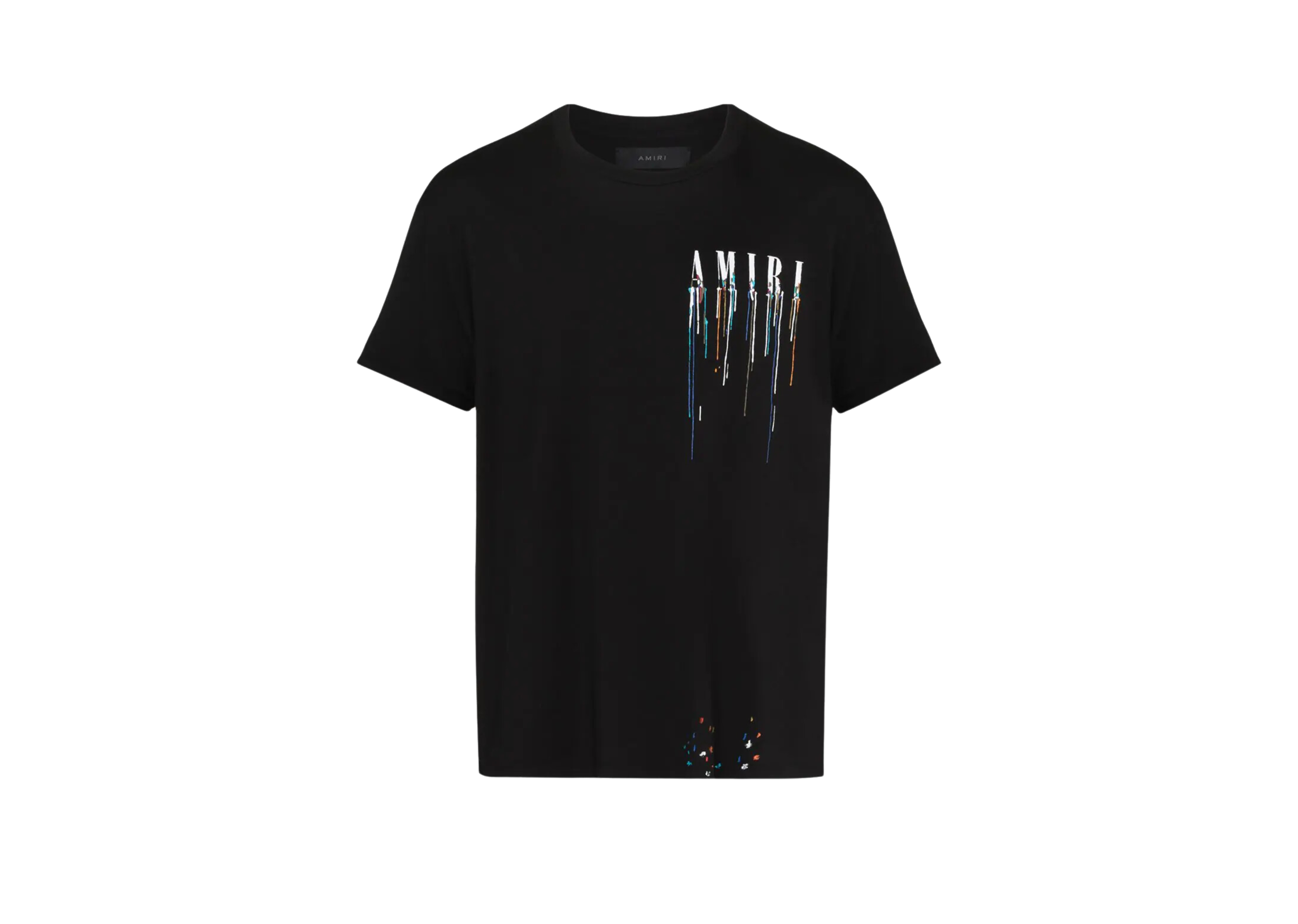 Amiri - T-shirt Black Logo noyau de peinture à peinture