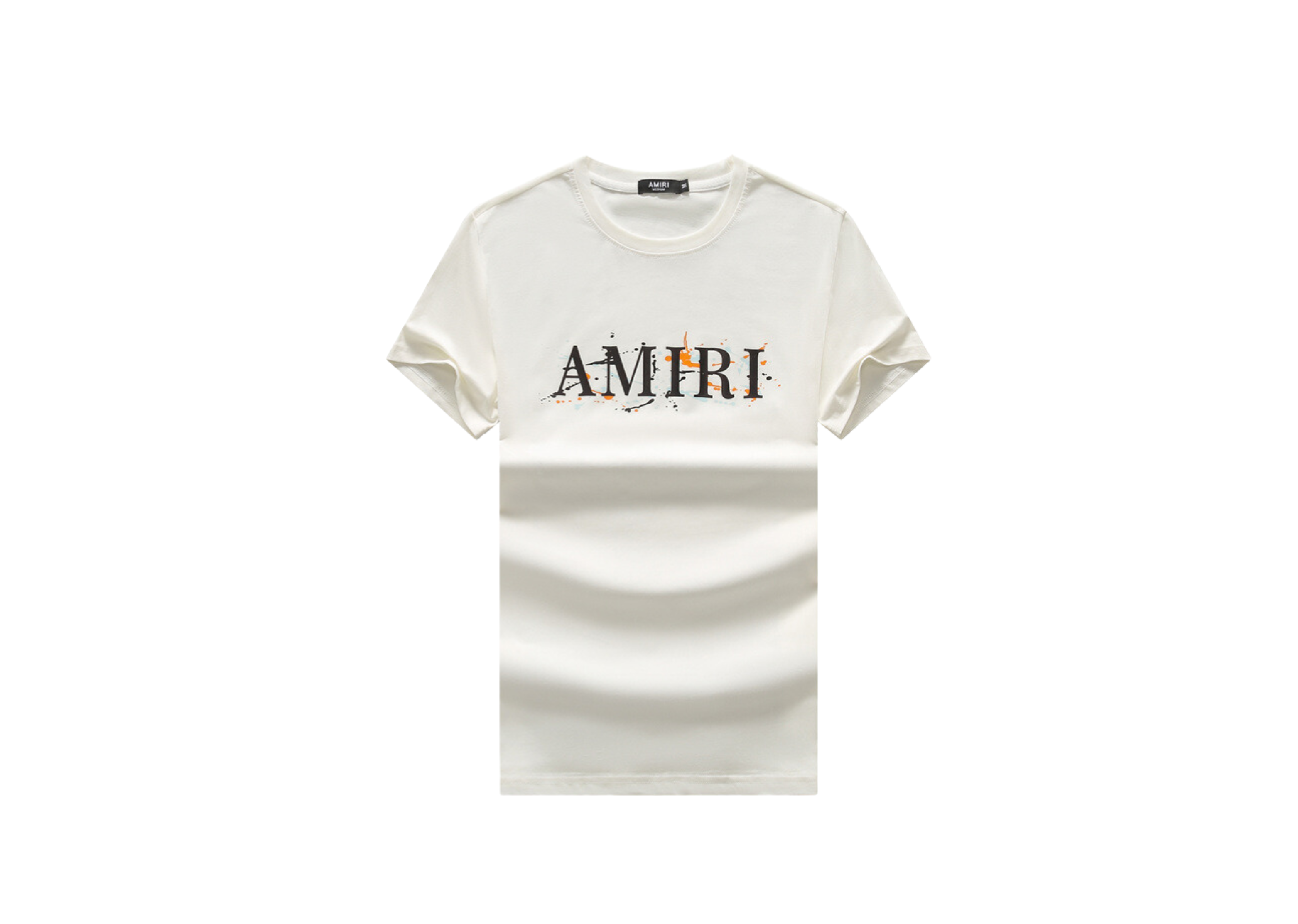 Amiri - gedrucktes abstraktes Logo weißes T -Shirt