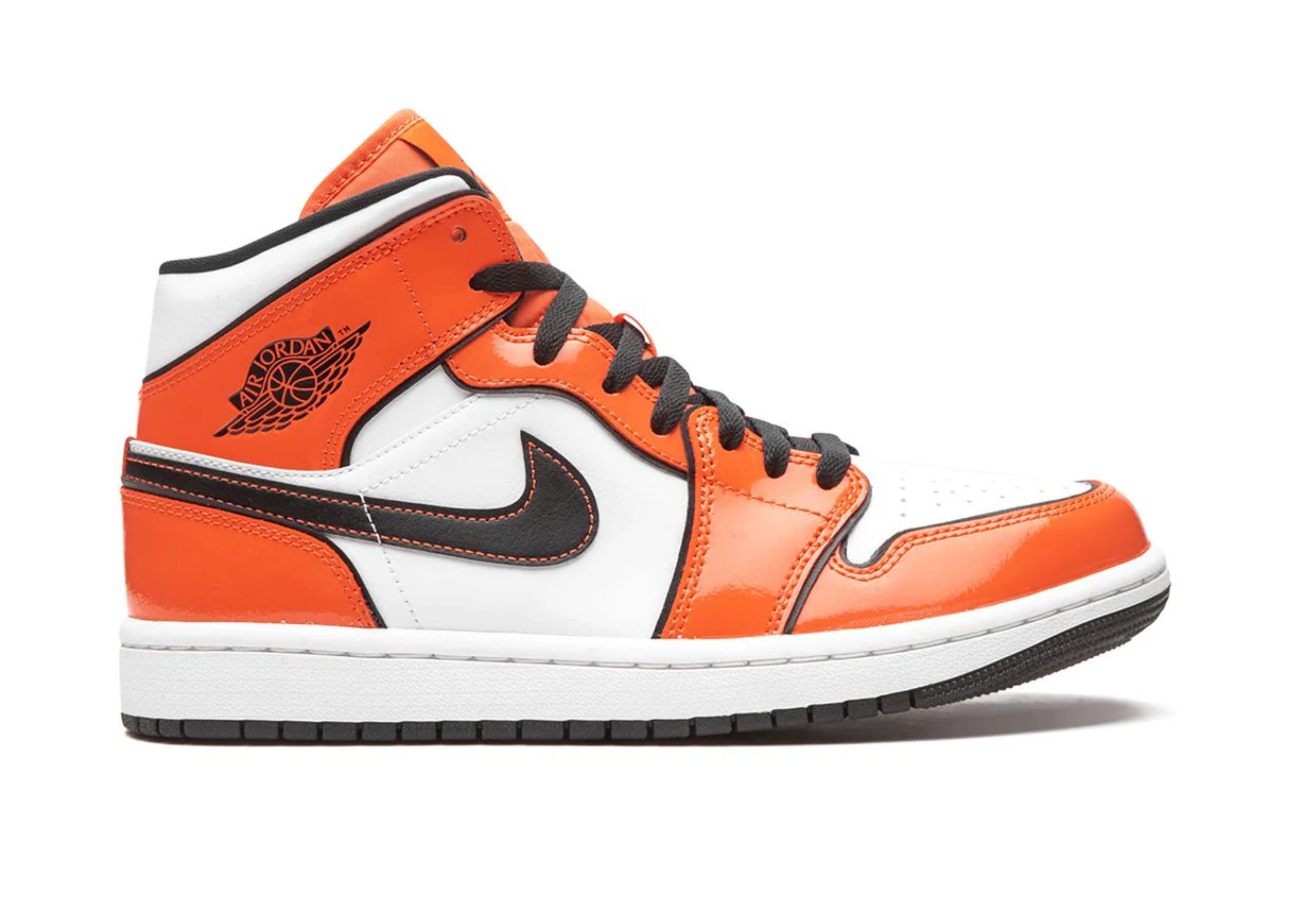 „Air Jordan“ 1 vidurio velėnos oranžinė spalva