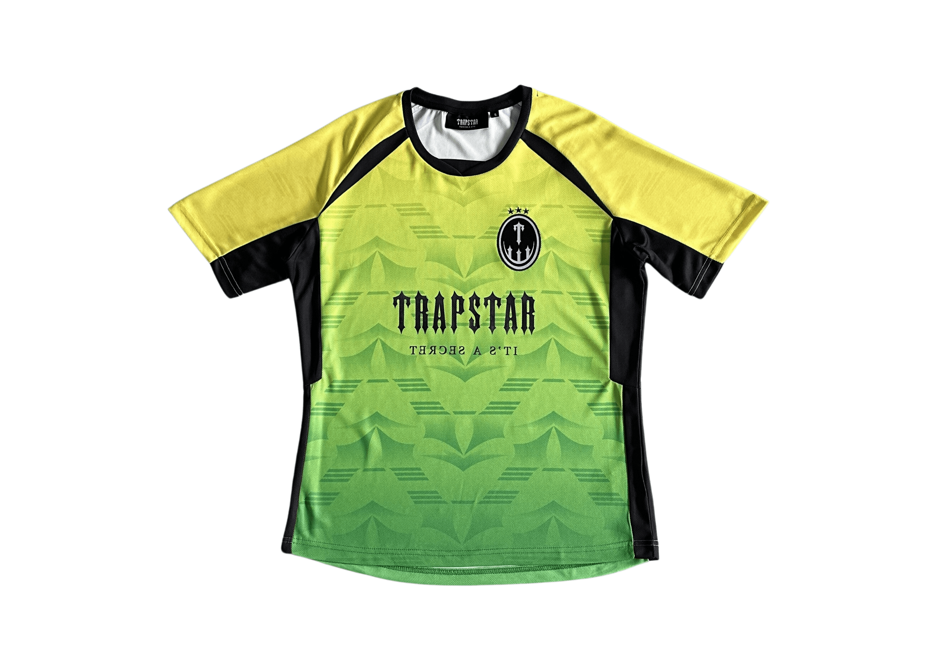 Up to 90 off - Trapstar Clothing TRAPSTAR - FOOTBALL GREEN/YELLOW BLACK T-SHIRT