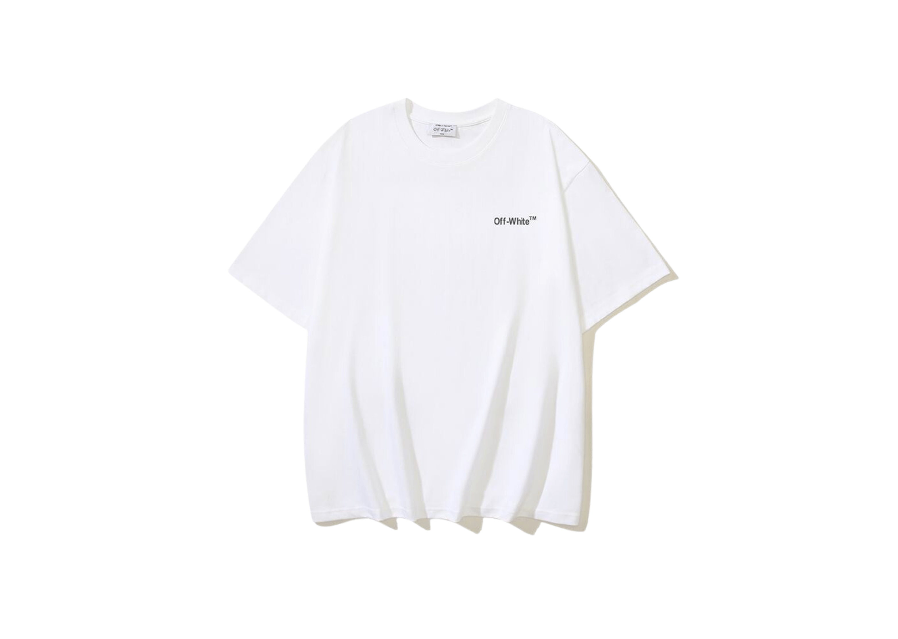 Up to 90 off - Off-White Clothing Off-White - Printed Wave Outline White T-Shirt