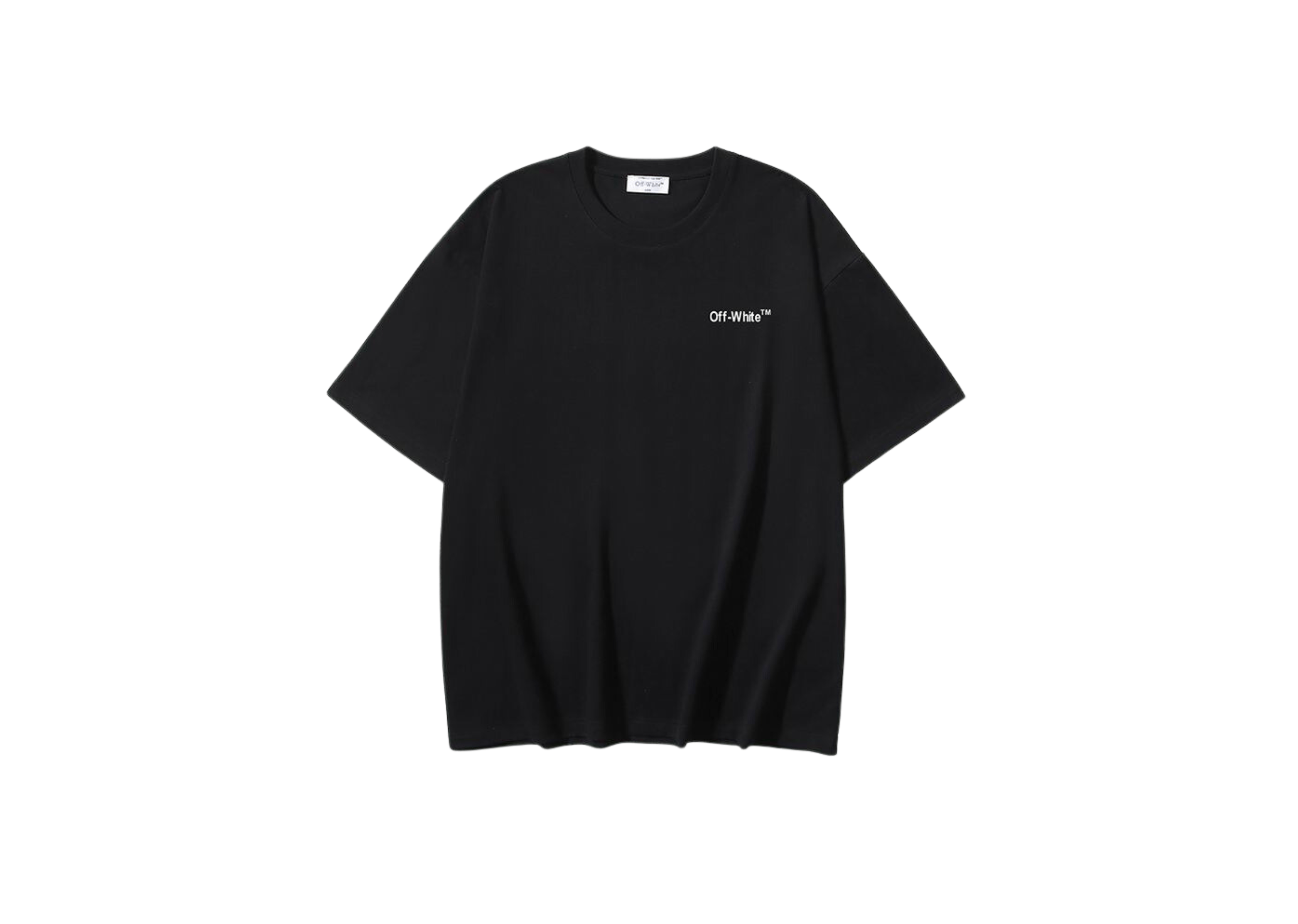 Up to 90 off - Off-White Clothing Off-White - Printed Wave Outline Black T-Shirt