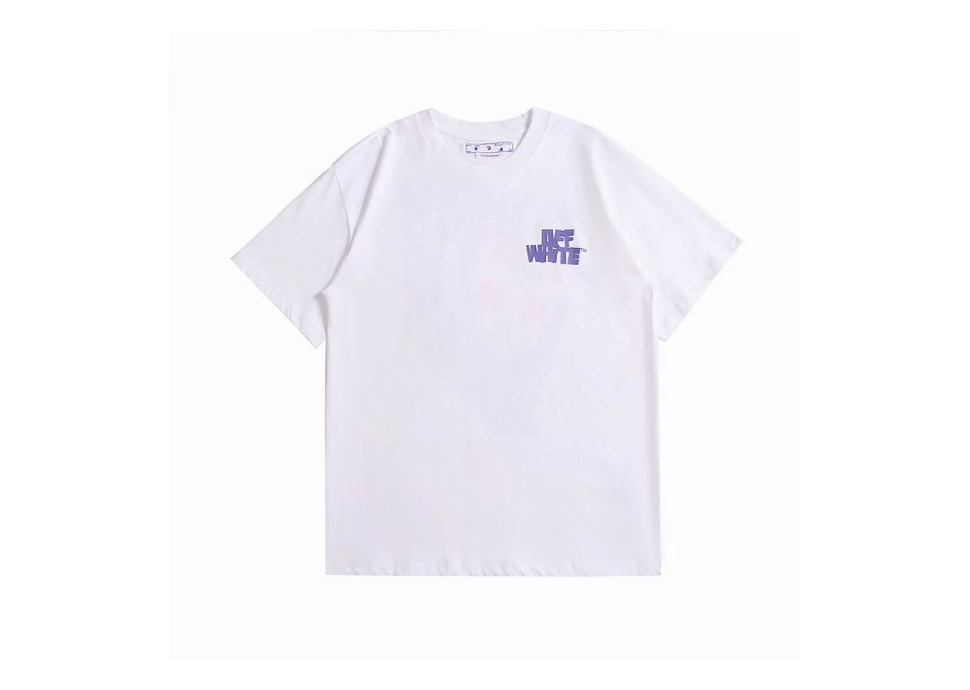 Up to 90 off - Off-White Clothing Off-White - Printed Purple Logo White T-Shirt