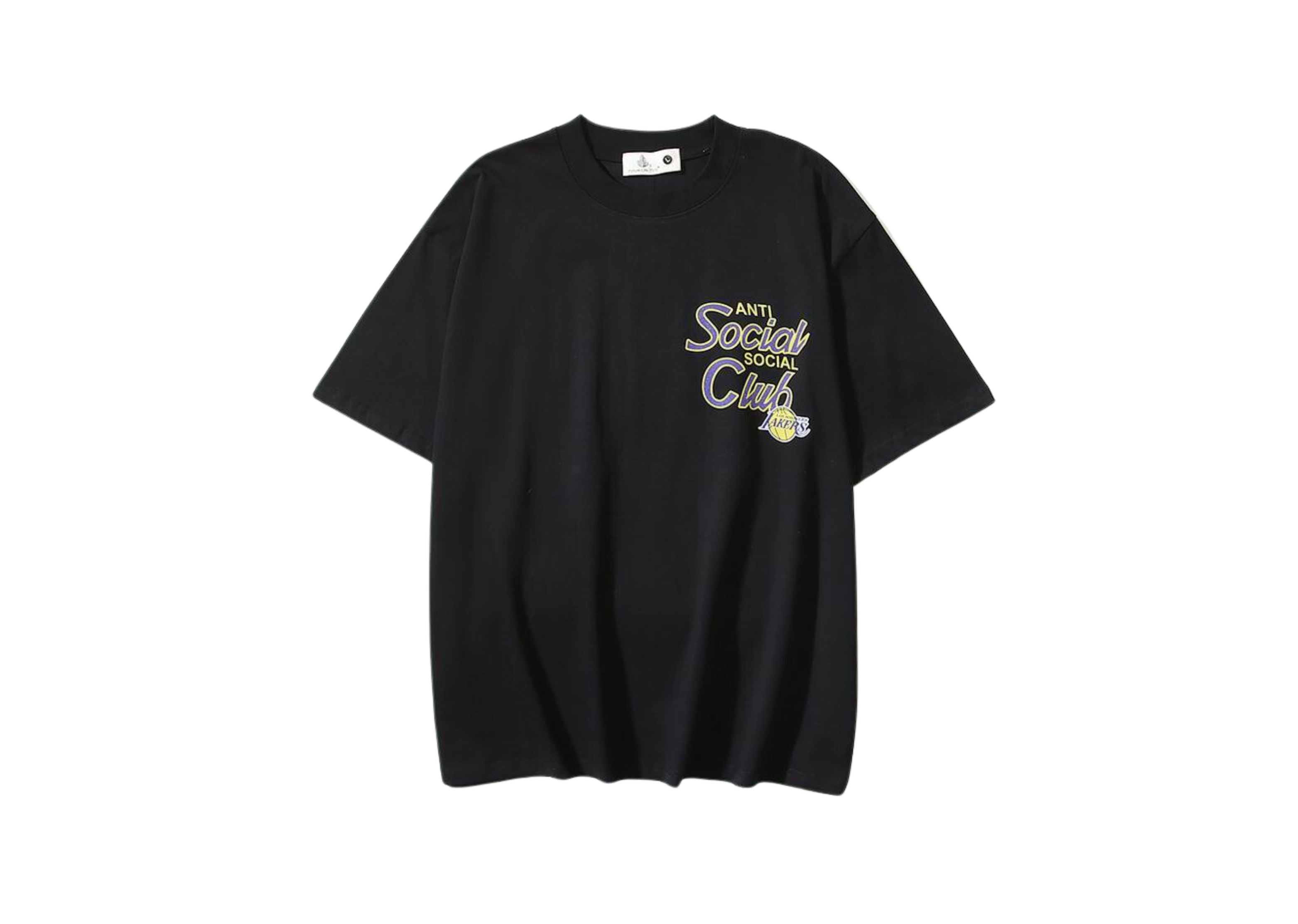 ASSC X NBA - gedrucktes Logo Black T -Shirt