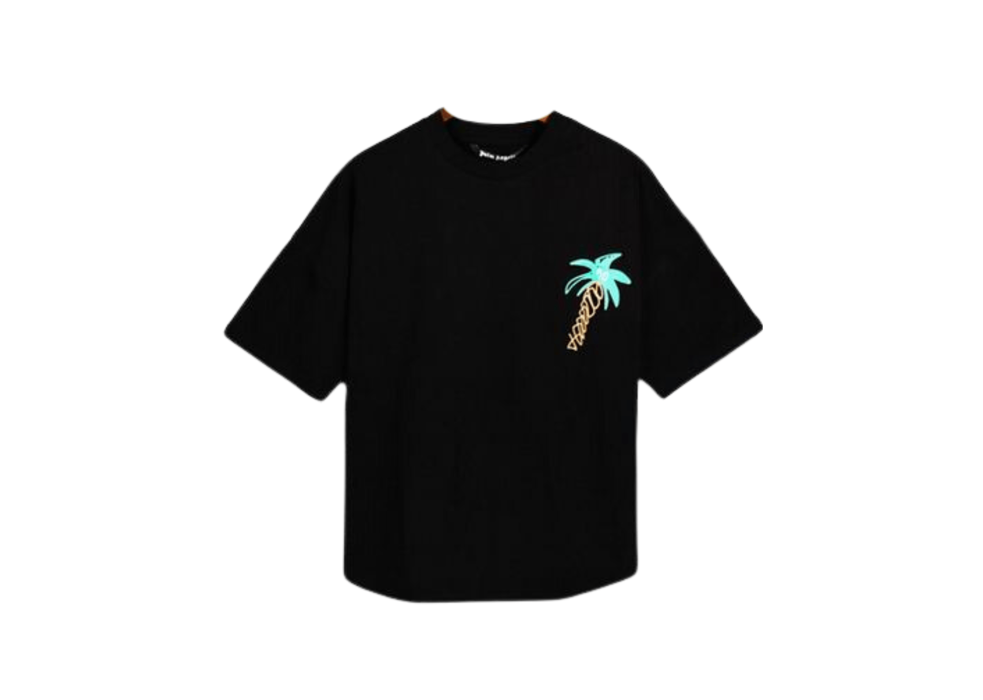 Up to 90 off - Palm Angels Clothing Palm Angels - Printed 'Palm Logo' Black T-Shirt