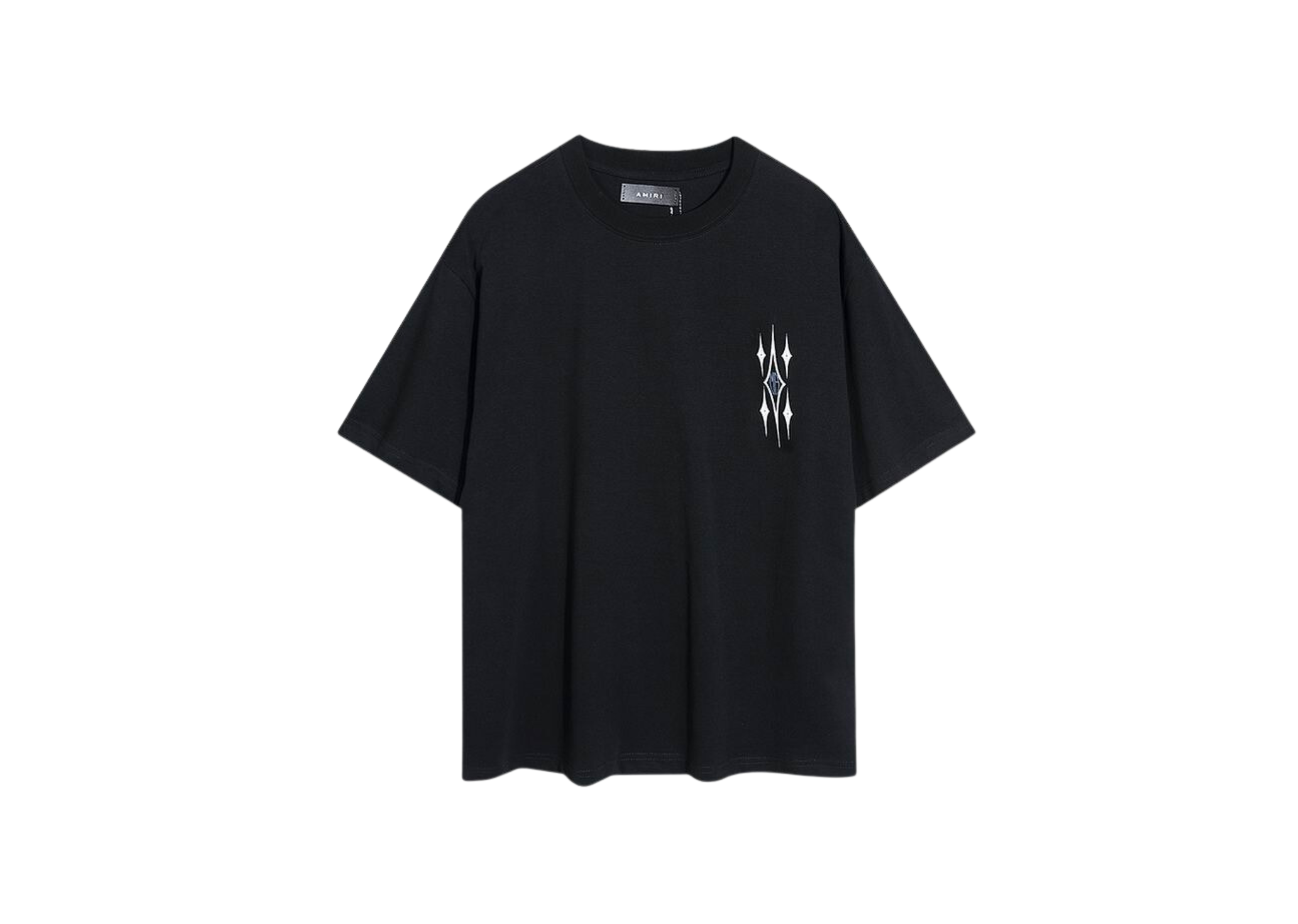 Amiri - Black T -shirt van gedrukt ontwerplogo