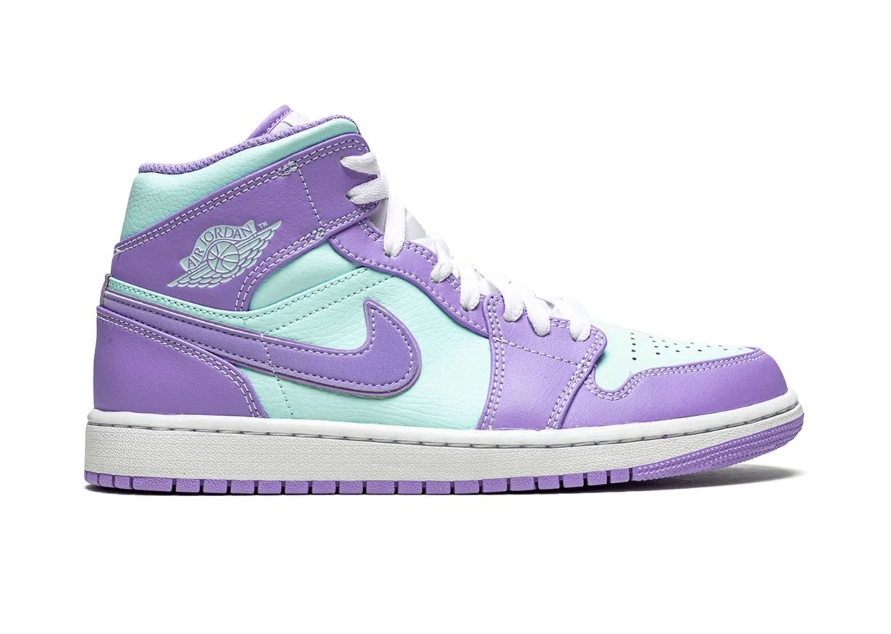 Up to 90 off - Nike Sneakers Jordan 1 Mid Purple Pulse Glacier Blue