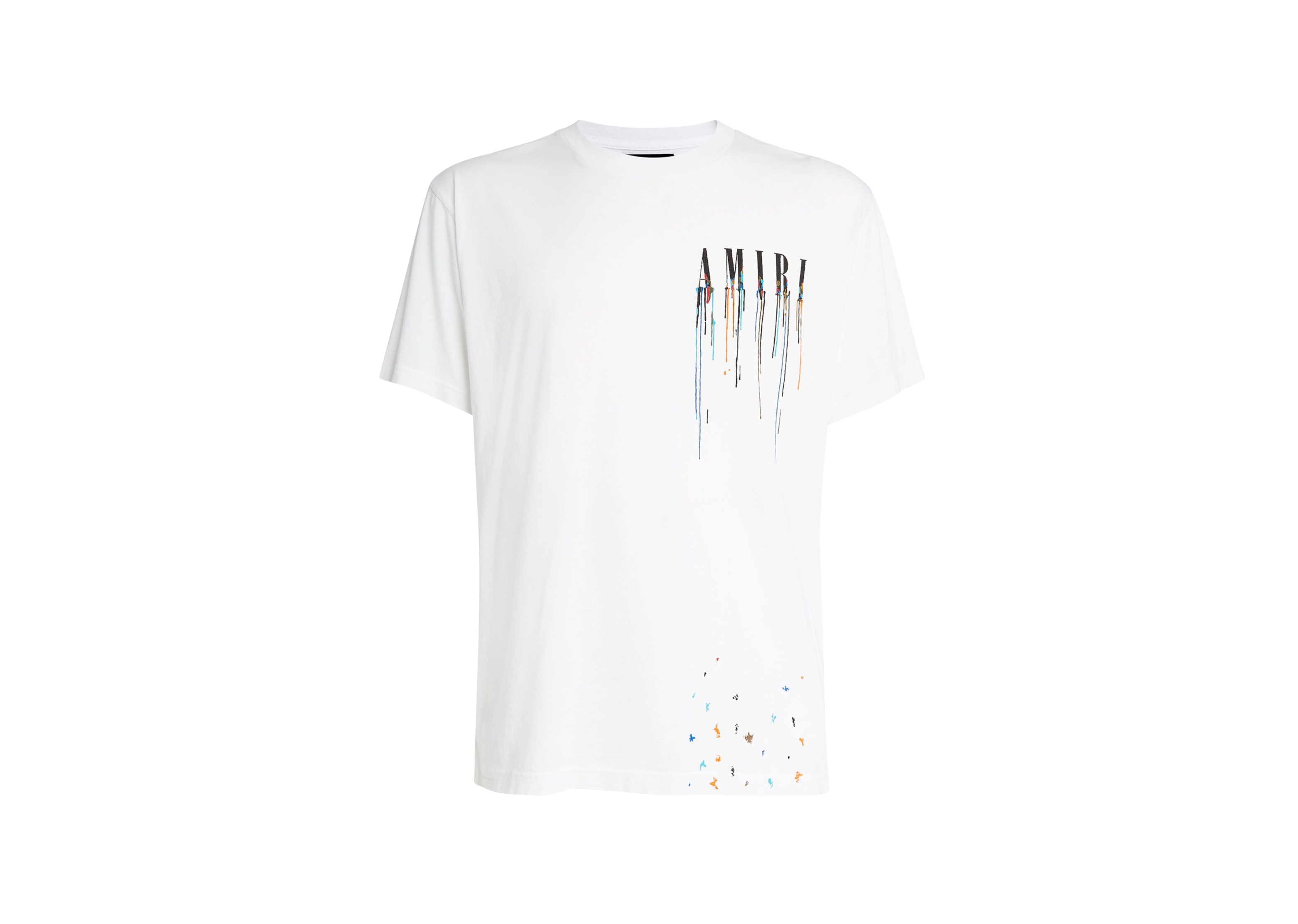 Amiri - molen Drip Core Logo Wäiss T-Shirt