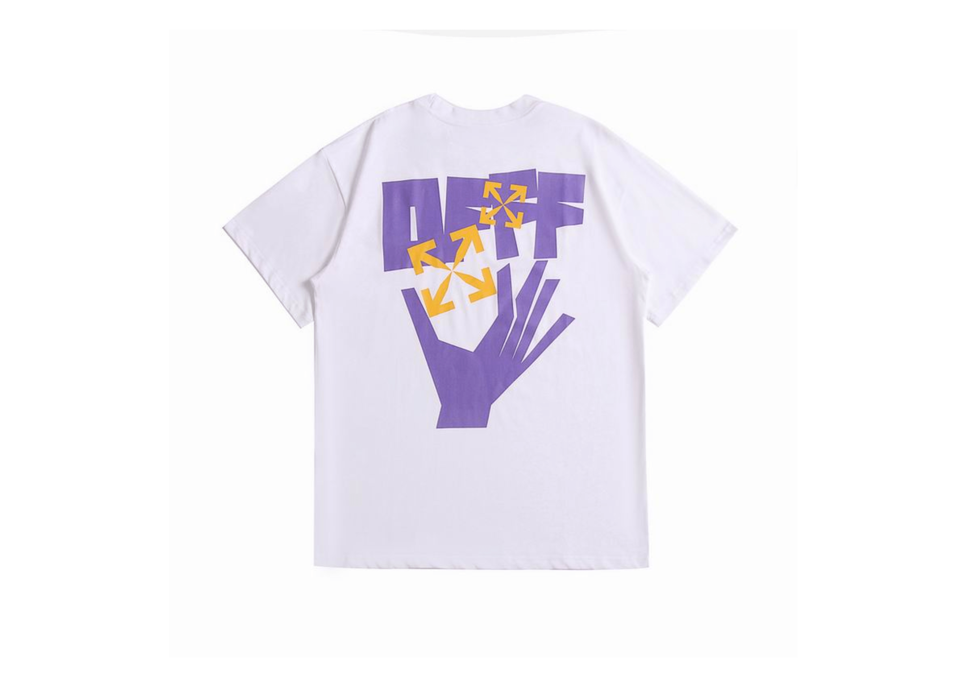 Up to 90 off - Off-White Clothing Off-White - Printed Purple Logo White T-Shirt