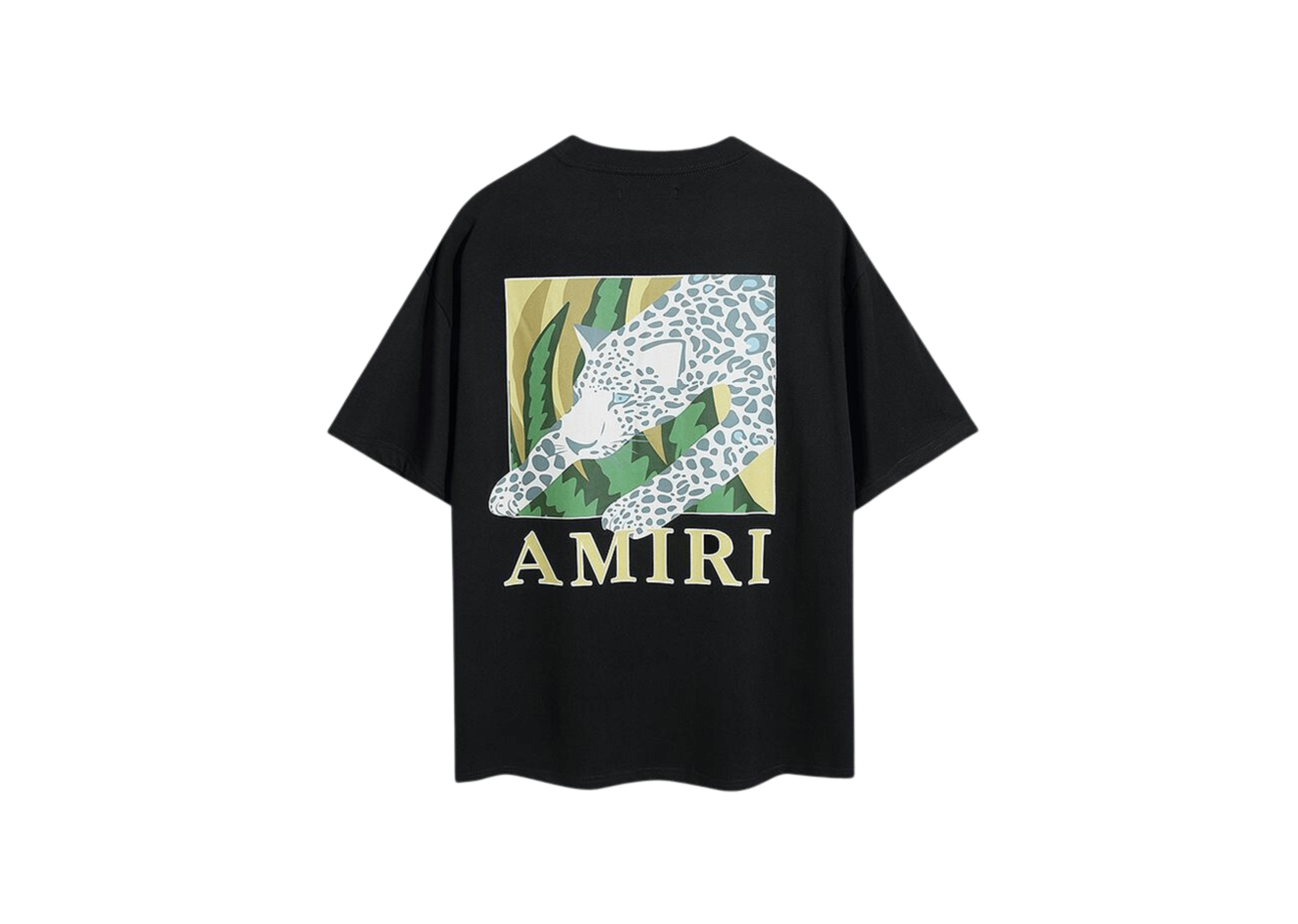 Up to 90 off - Amiri Clothing Amiri - Printed Leopard Black T-Shirt