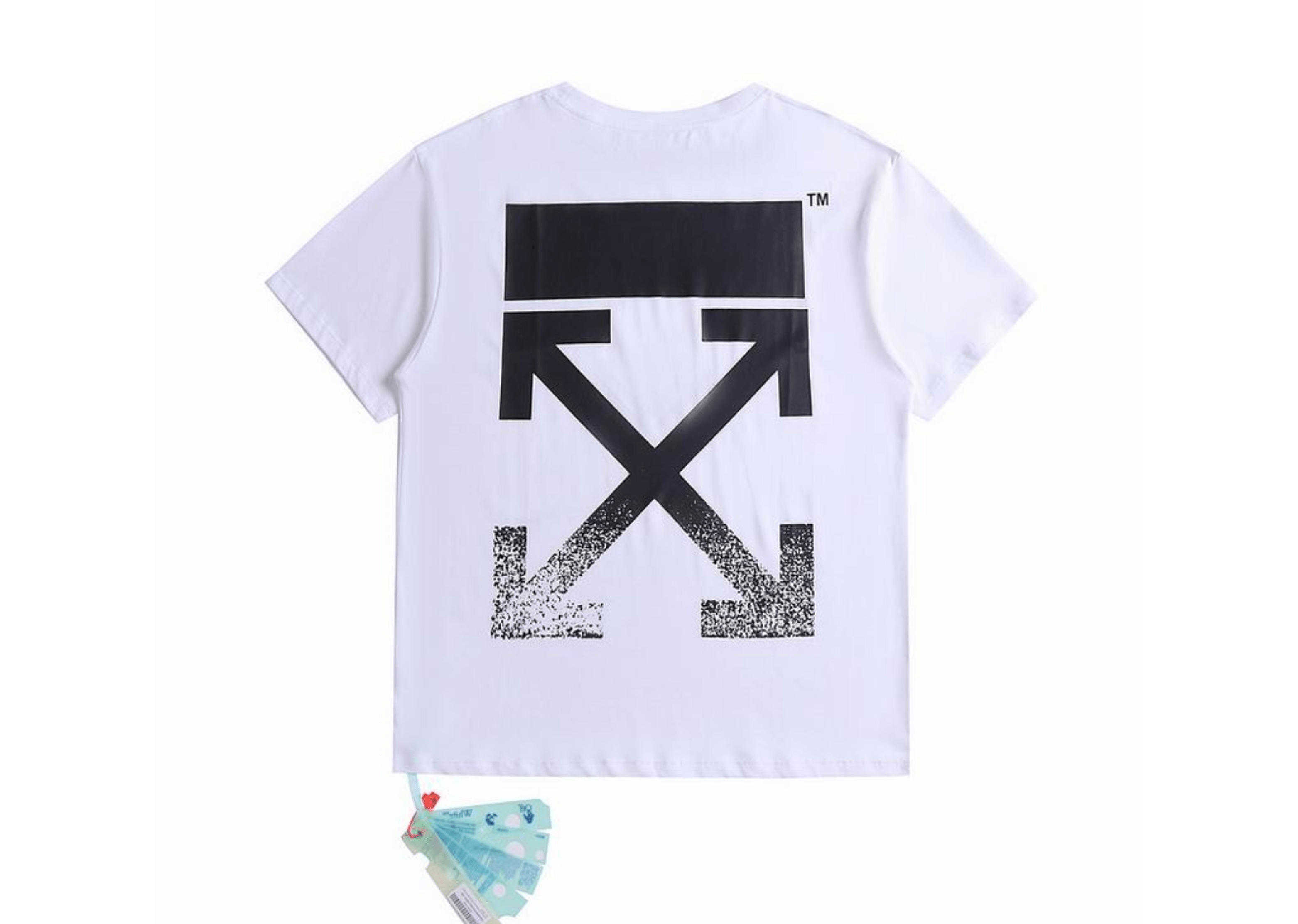 Up to 90 off - Off-White Clothing Off-White - Printed Faded Logo White T-Shirt