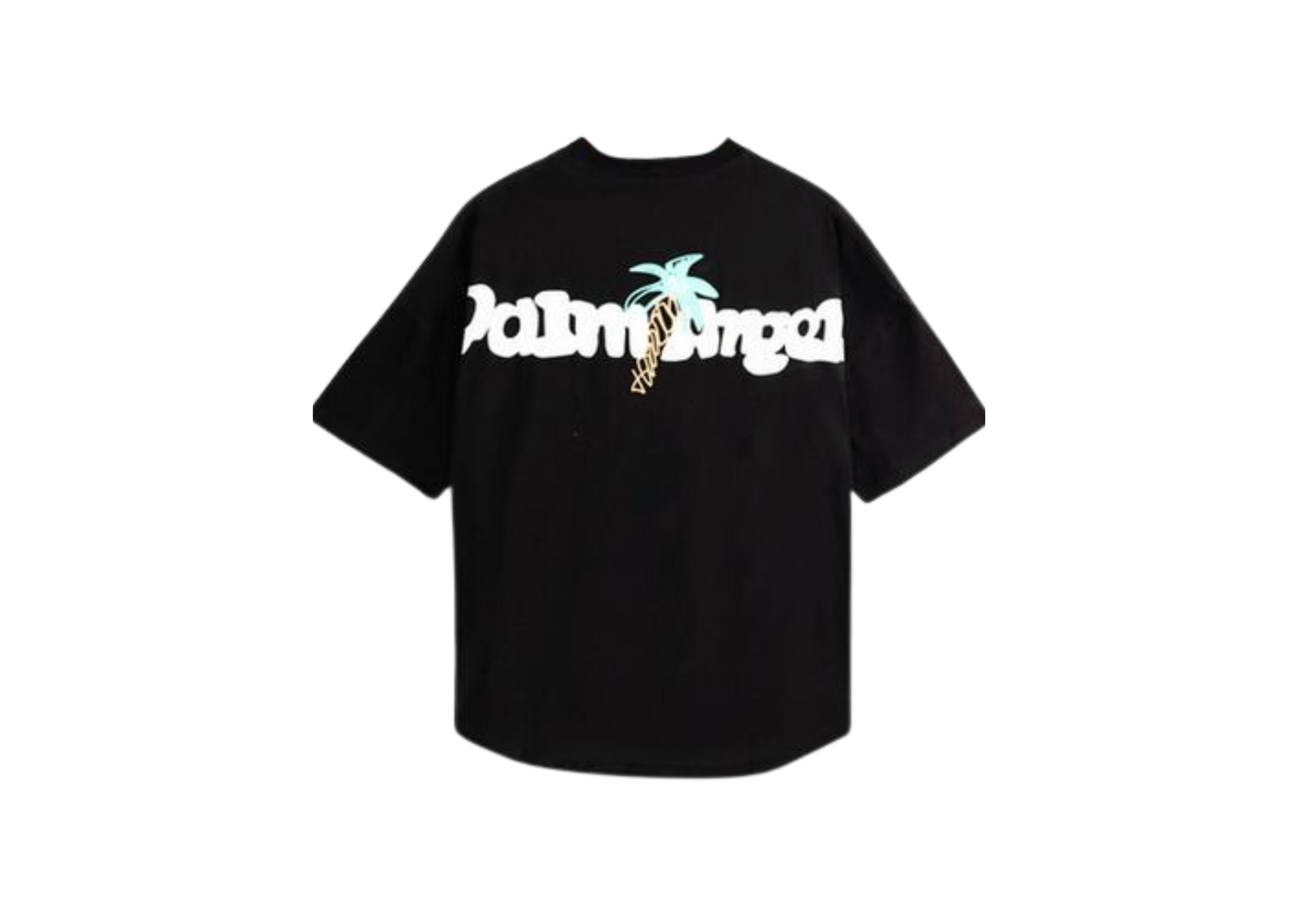 Up to 90 off - Palm Angels Clothing Palm Angels - Printed 'Palm Logo' Black T-Shirt