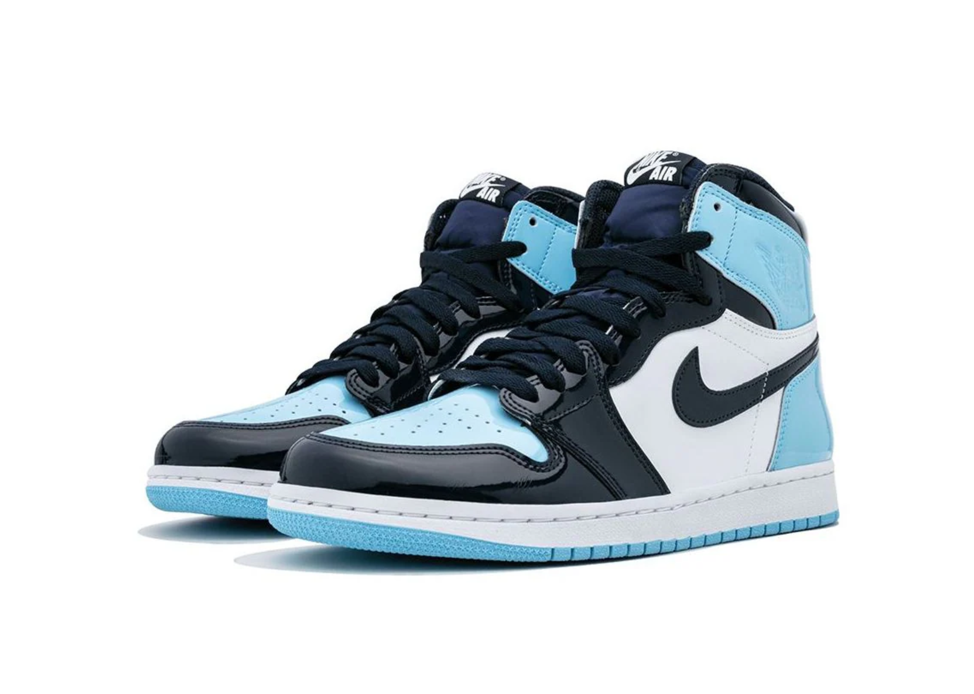 Jordan 1 in pelle di brevetto alte UNC