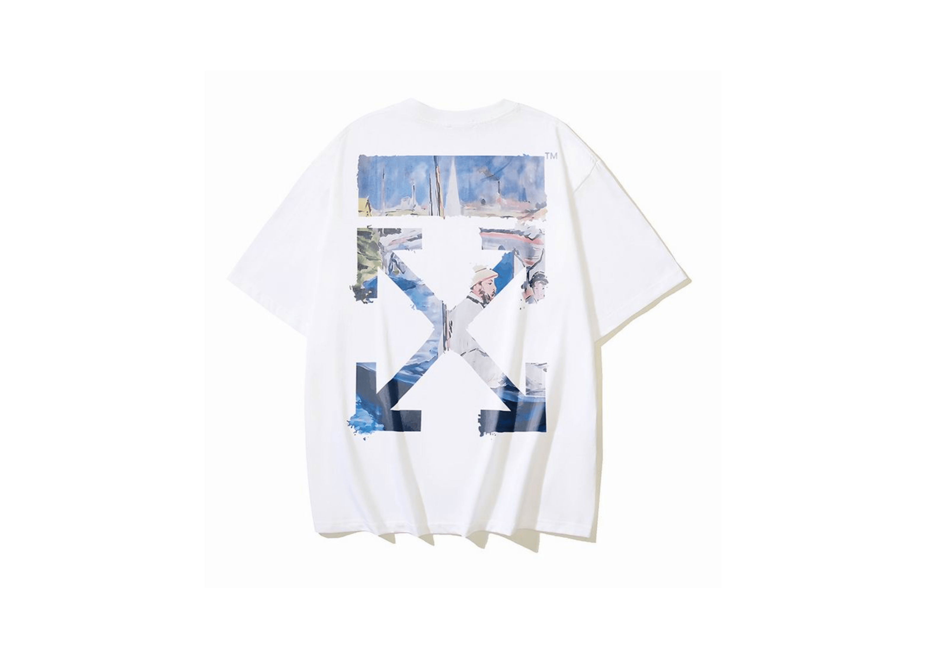 Up to 90 off - Off-White Clothing Off-White - Printed Art Paint White T-Shirt