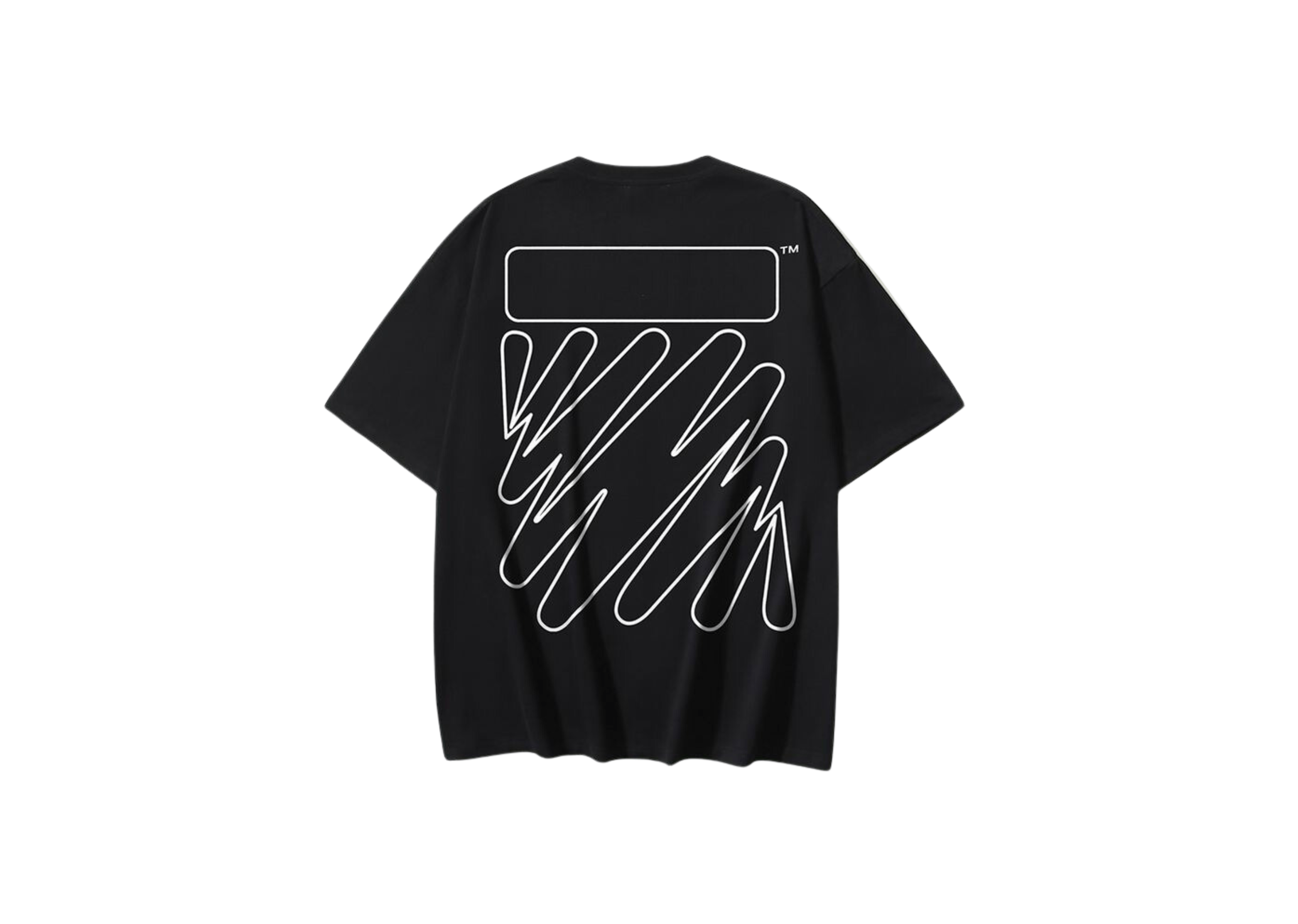 Up to 90 off - Off-White Clothing Off-White - Printed Wave Outline Black T-Shirt