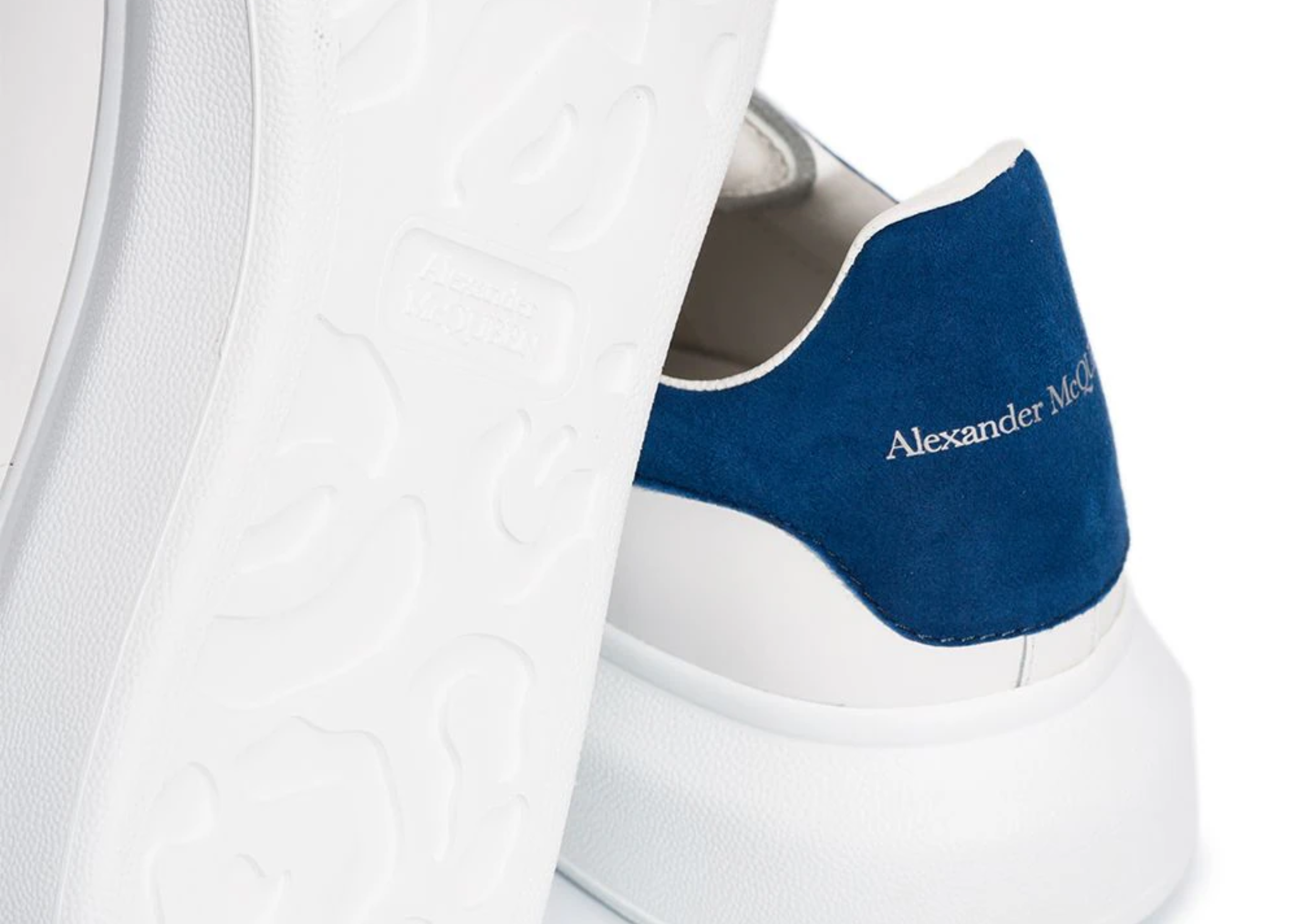 Alexander McQueen överdimensionerad sneaker Paris Blue