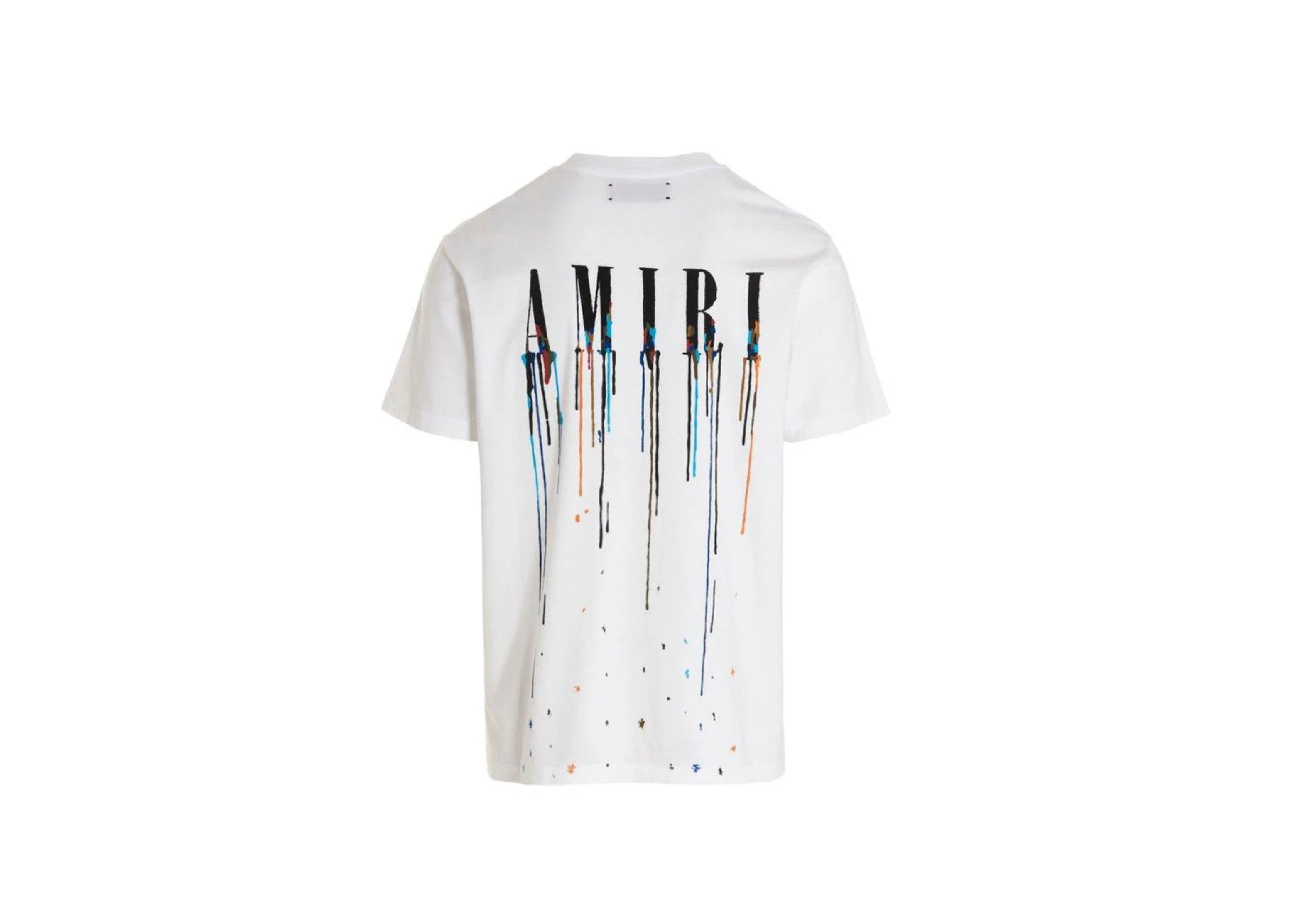 Amiri - molen Drip Core Logo Wäiss T-Shirt