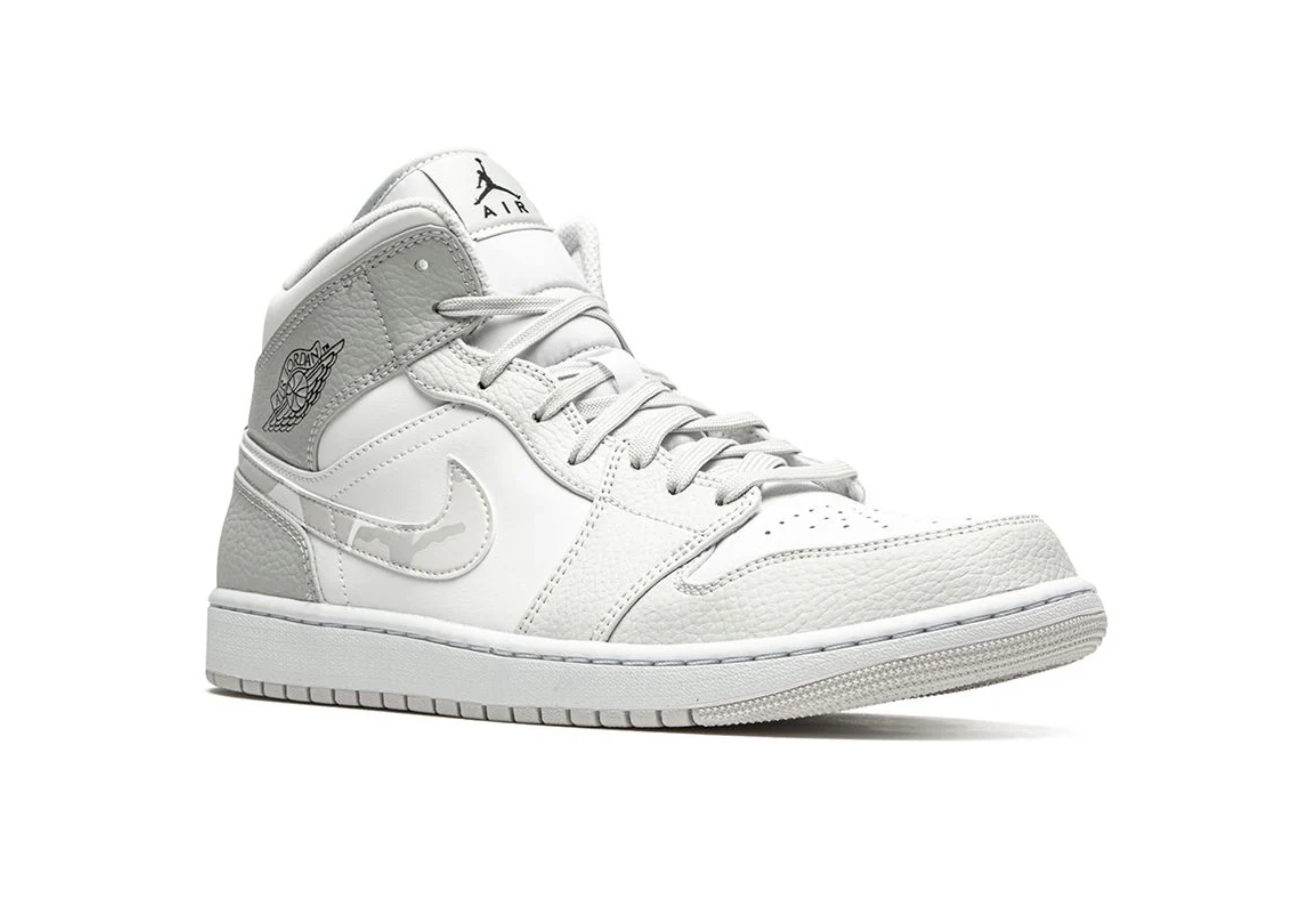 Air Jordan 1 Mid White Gray Camo