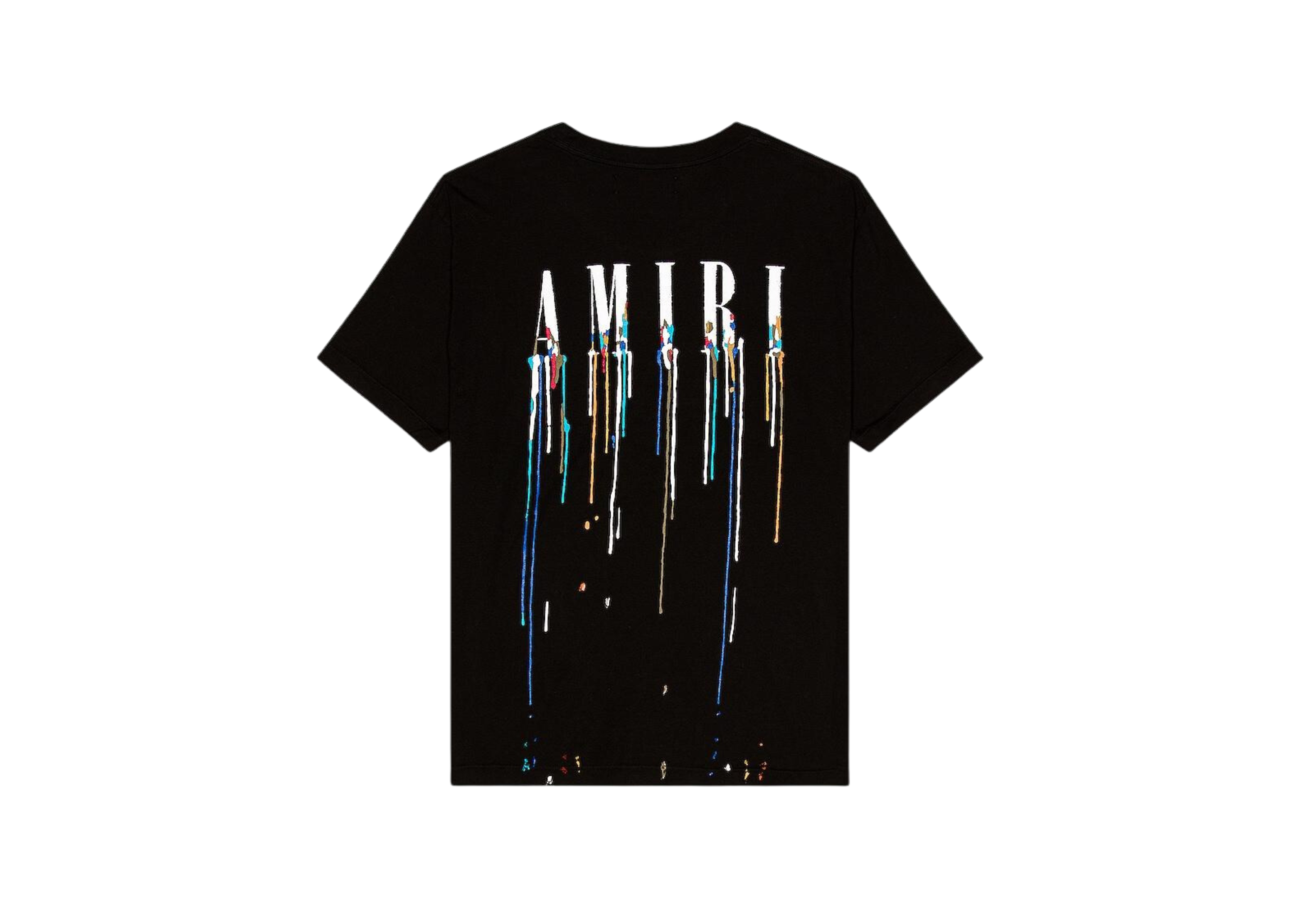 Amiri - Paint Drip Core Logo Black T-Shirt