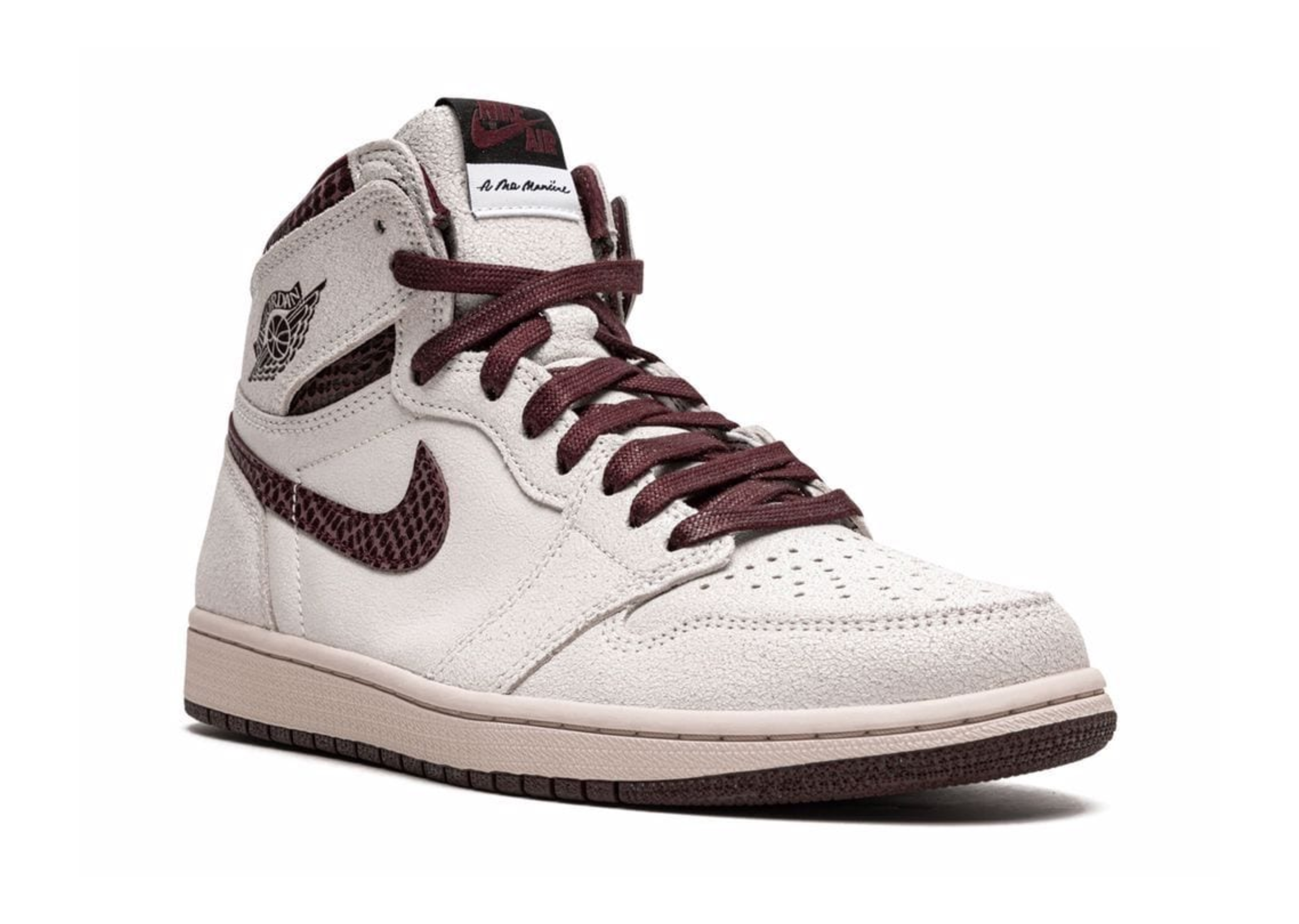 Jordan 1 vysoký x a ma maniére burgundský drv