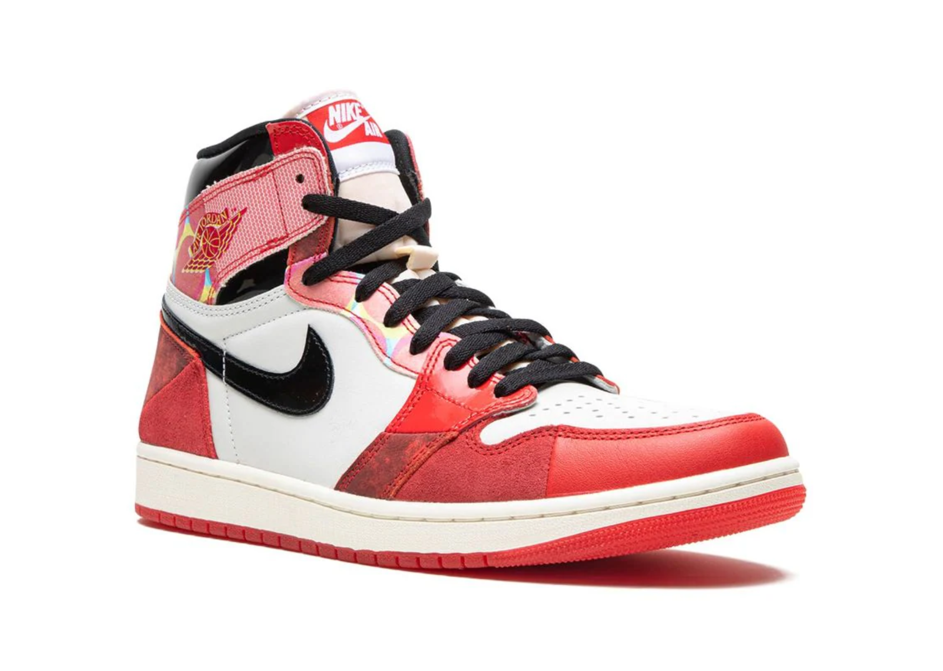 Jordan 1 High Spider-Man över Spider-Verse