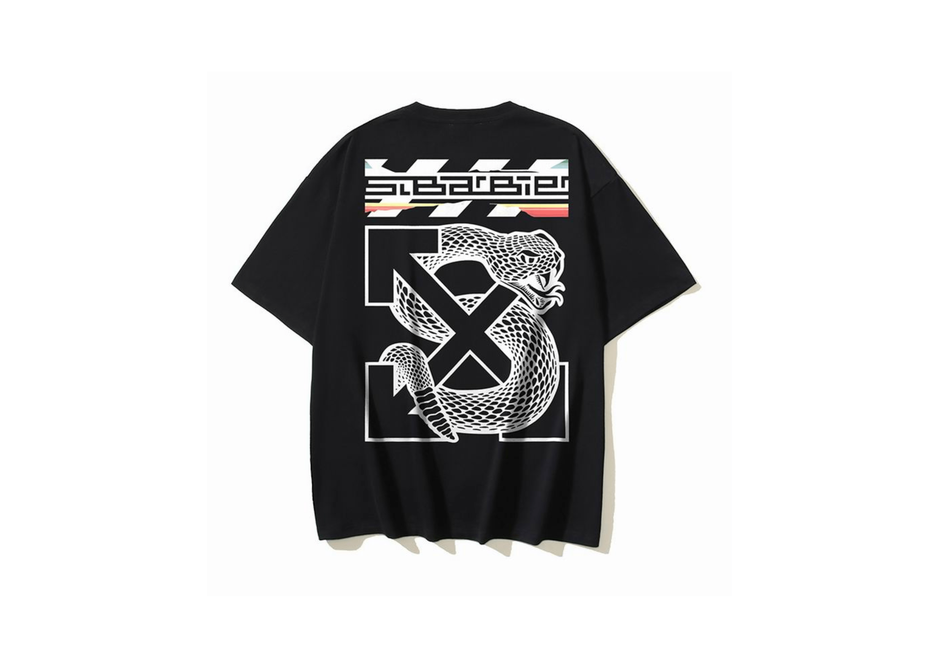 Up to 90 off - Off-White Clothing Off-White X Slb - Printed Arrow W/ Snake Black T-Shirt