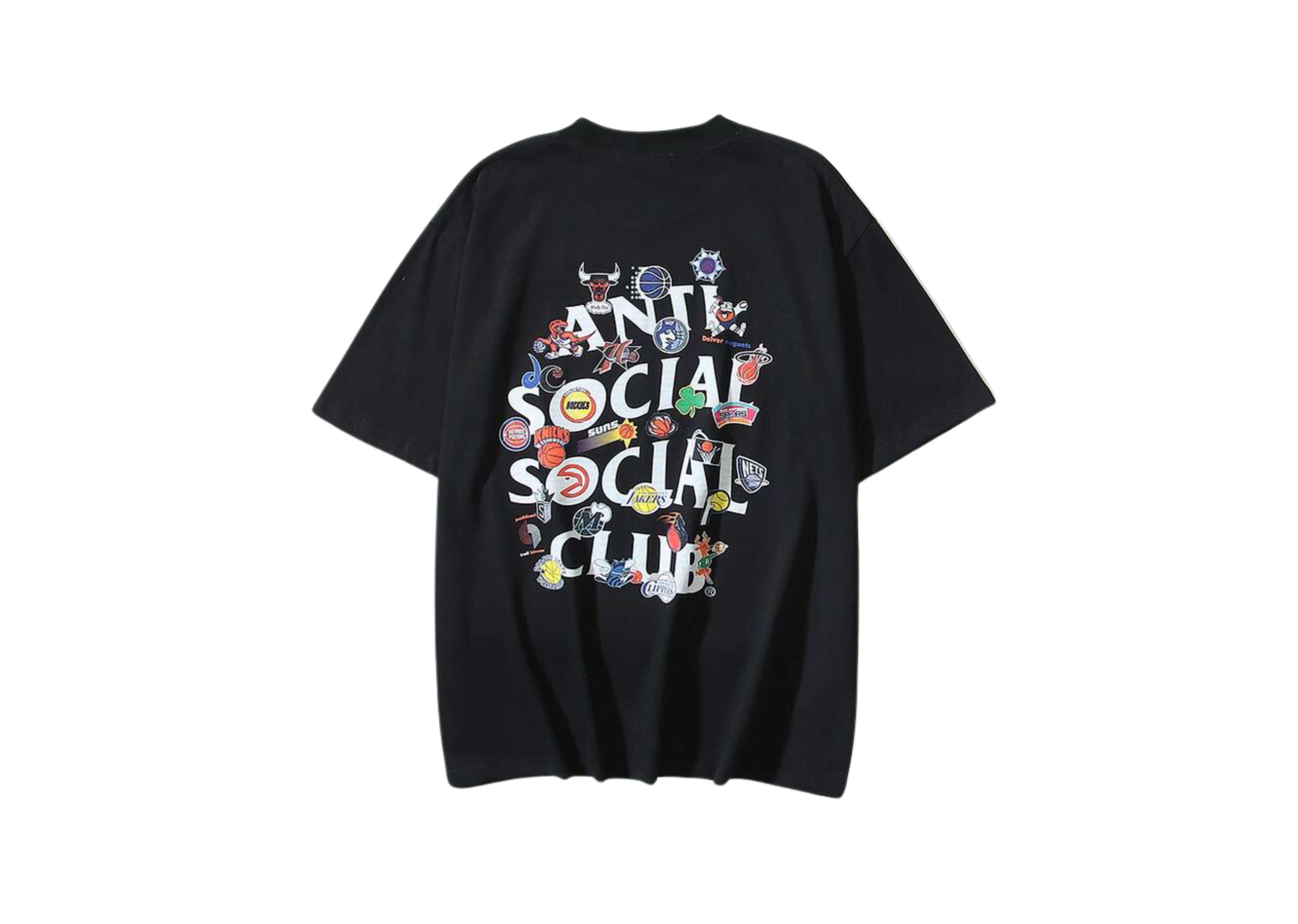 Assc x NBA - T-shirt noir logo imprimé