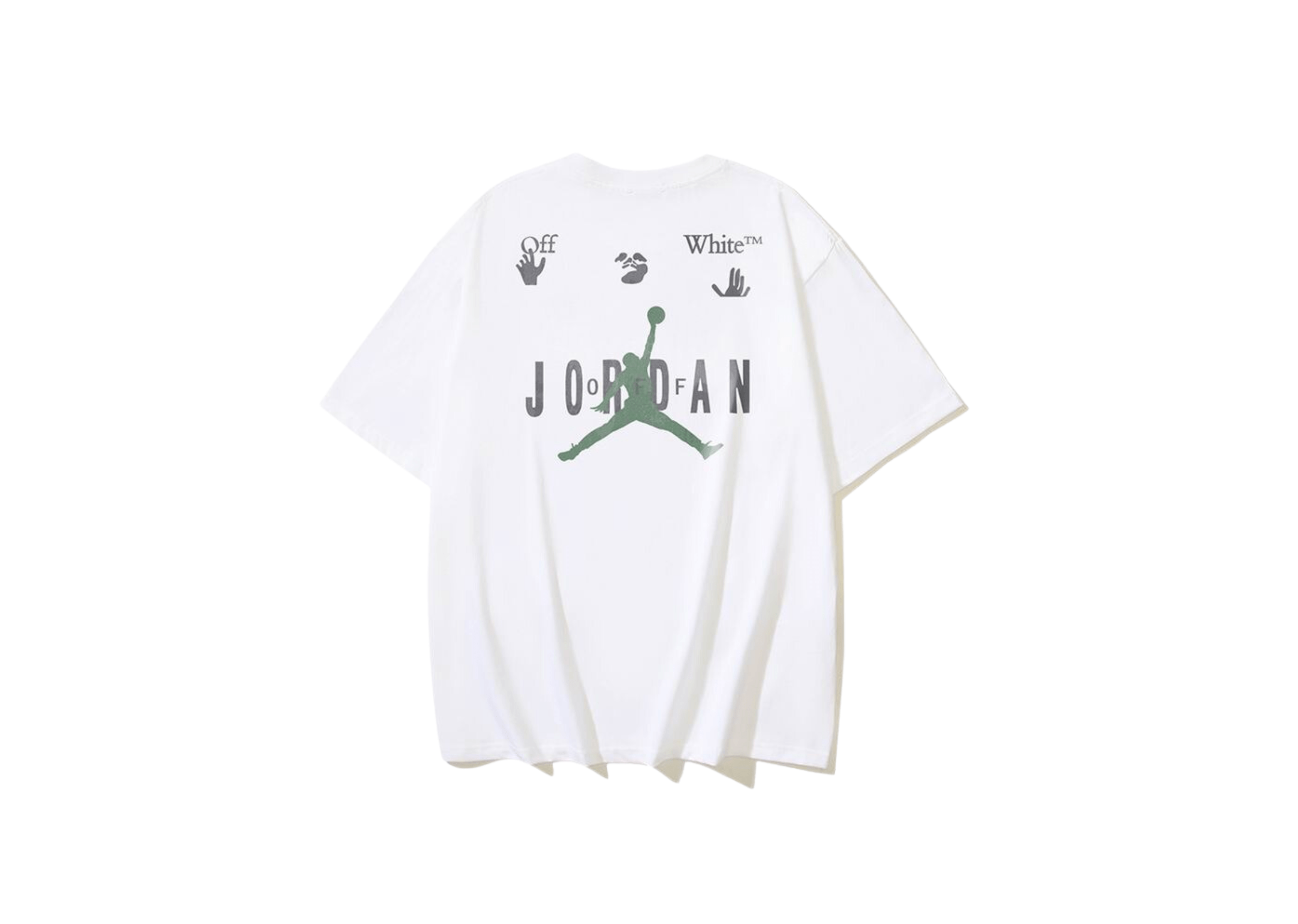 Up to 90 off - Off-White Clothing Off-White X Jordan - Printed Logo White T-Shirt