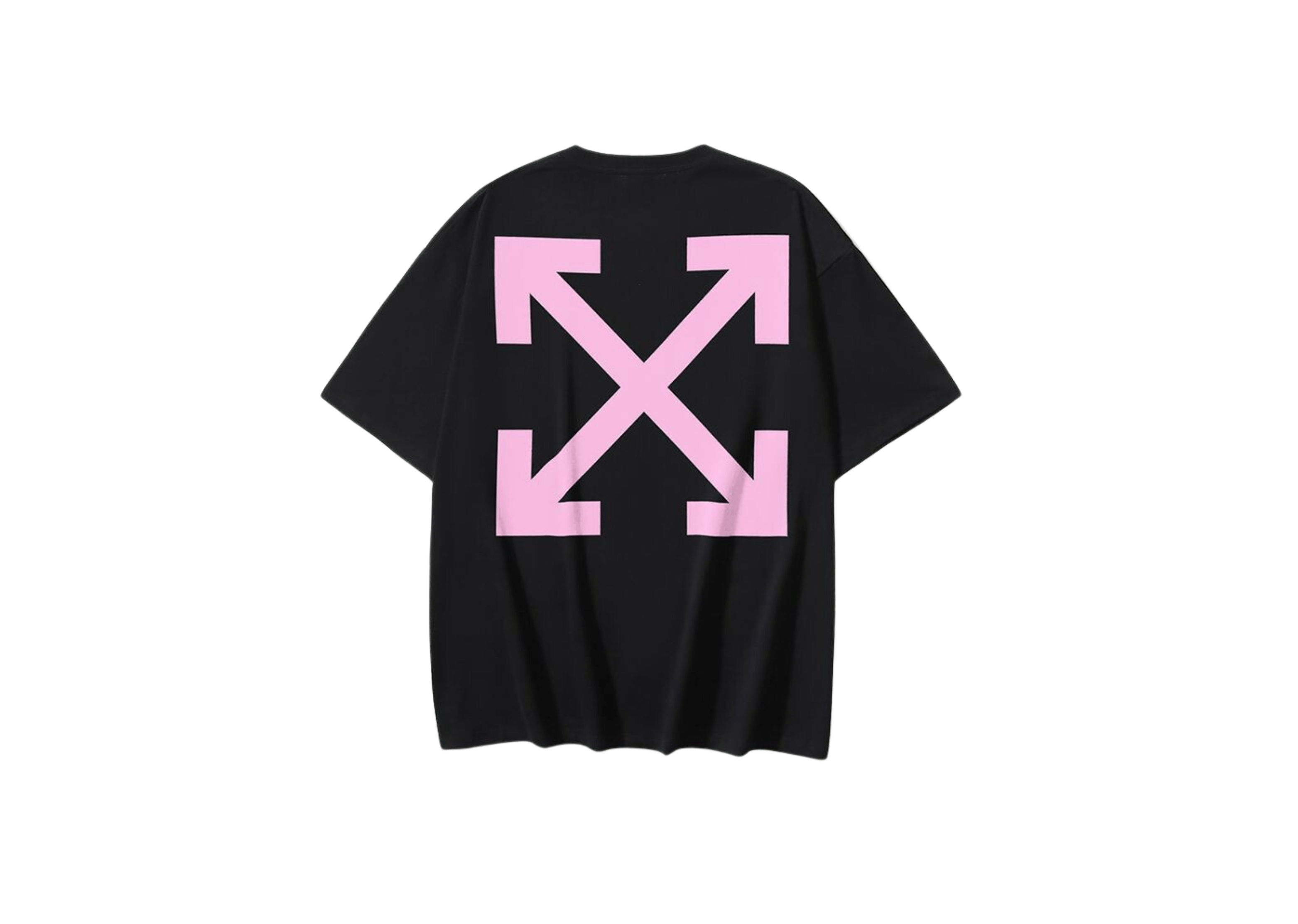 Up to 90 off - Off-White Clothing Off-White - Printed Pink Logo Black T-Shirt